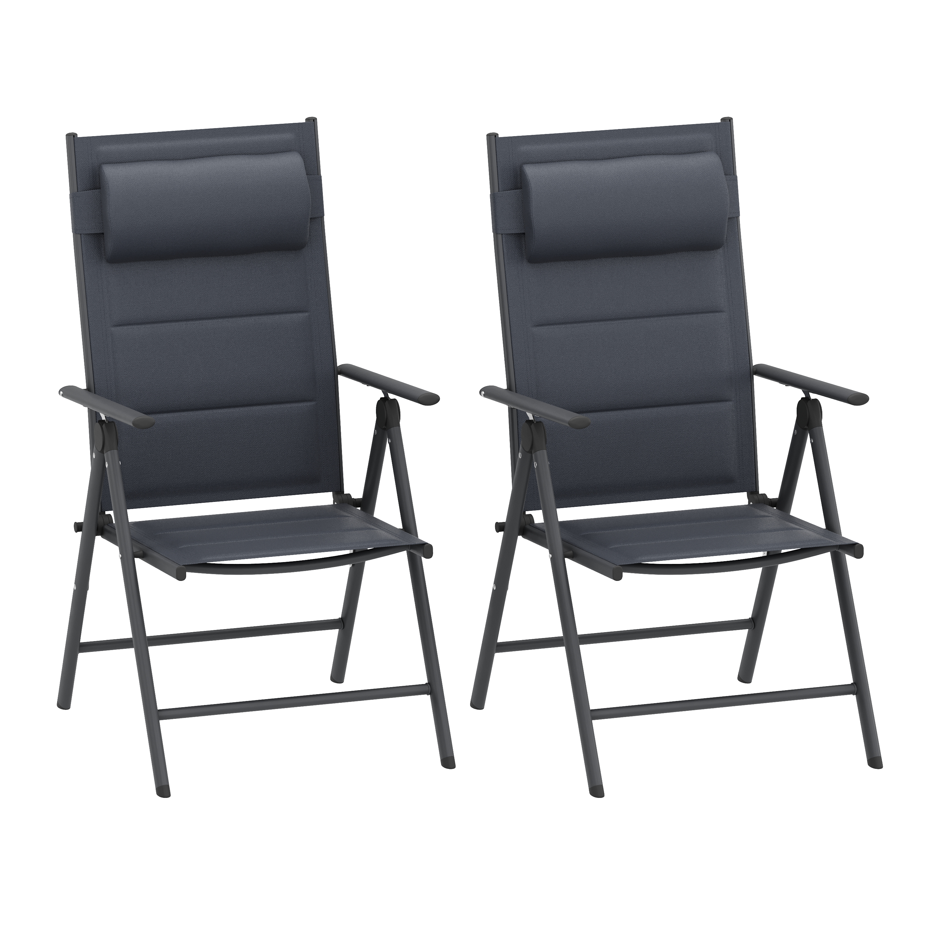 Gartenstuhl FREYA 2er Set anthrazit