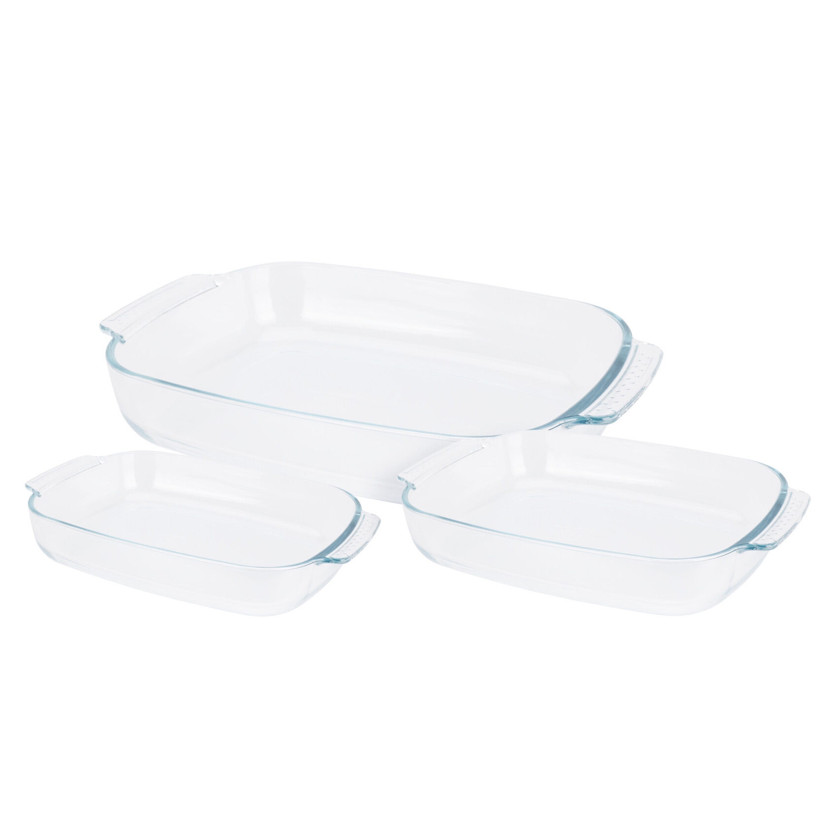 Auflaufform Set Glas 3-teilig