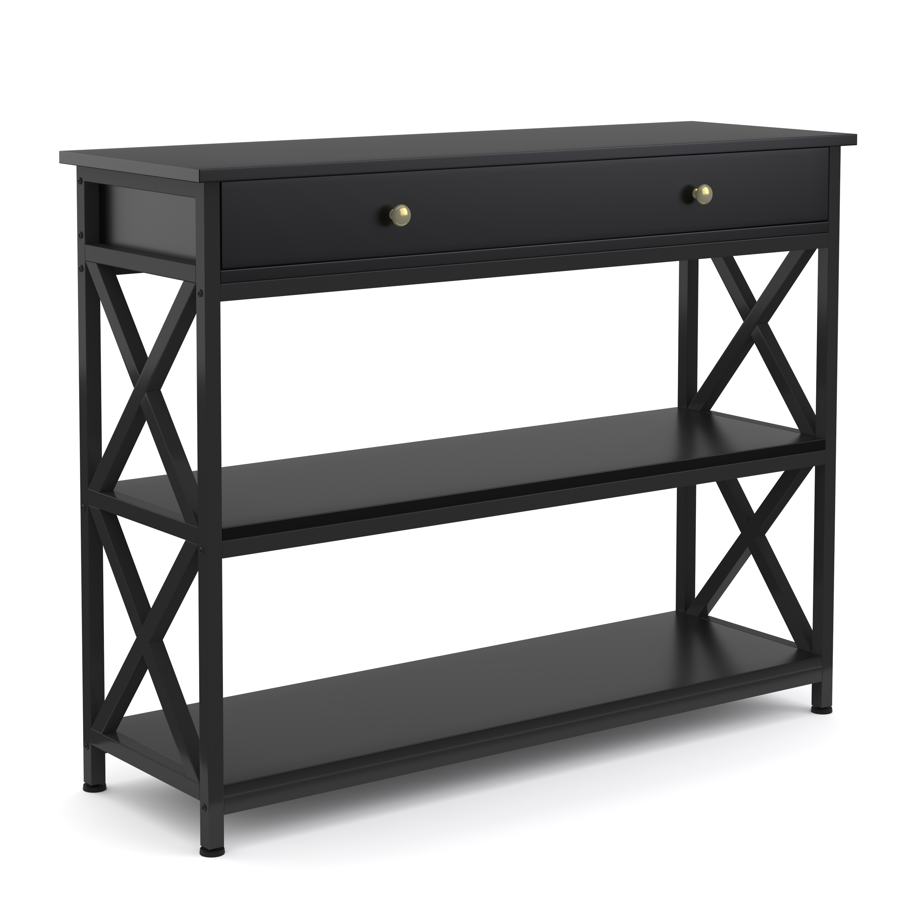 Konsolentisch EDMAR 100 x 80 cm schwarz