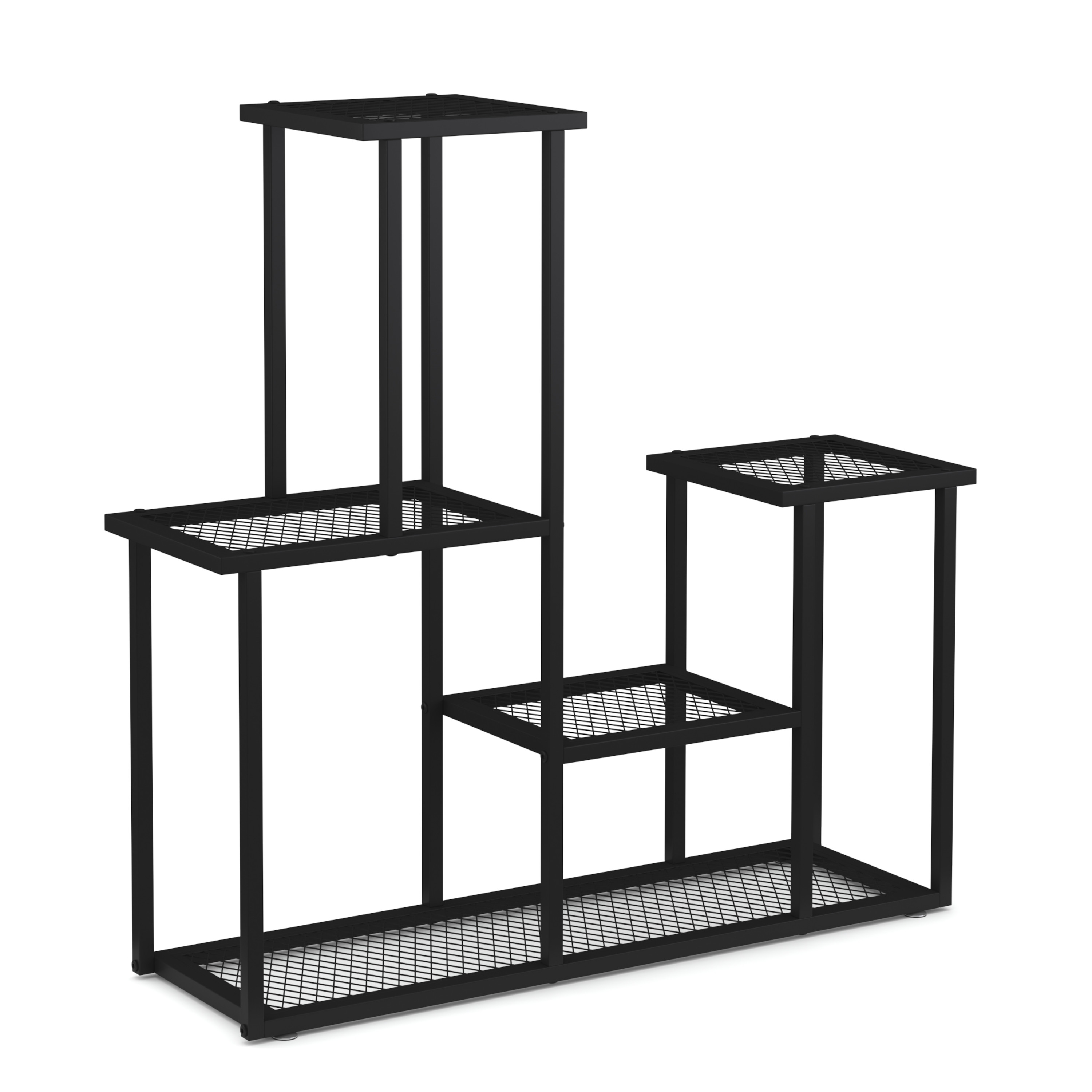Pflanzenregal 91 x 25 x 83 cm schwarz