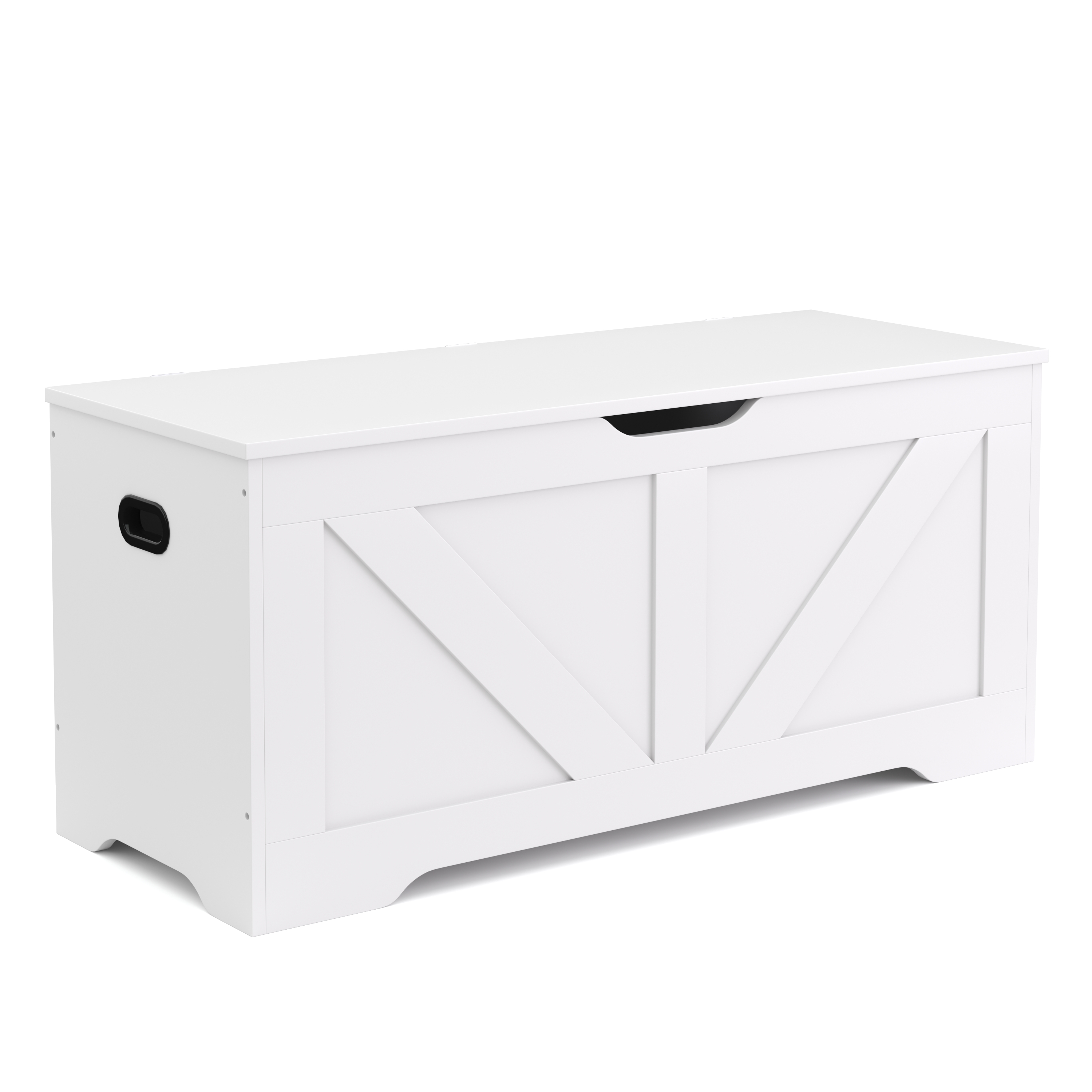 Truhe 100 x 46 x 40 cm weiss