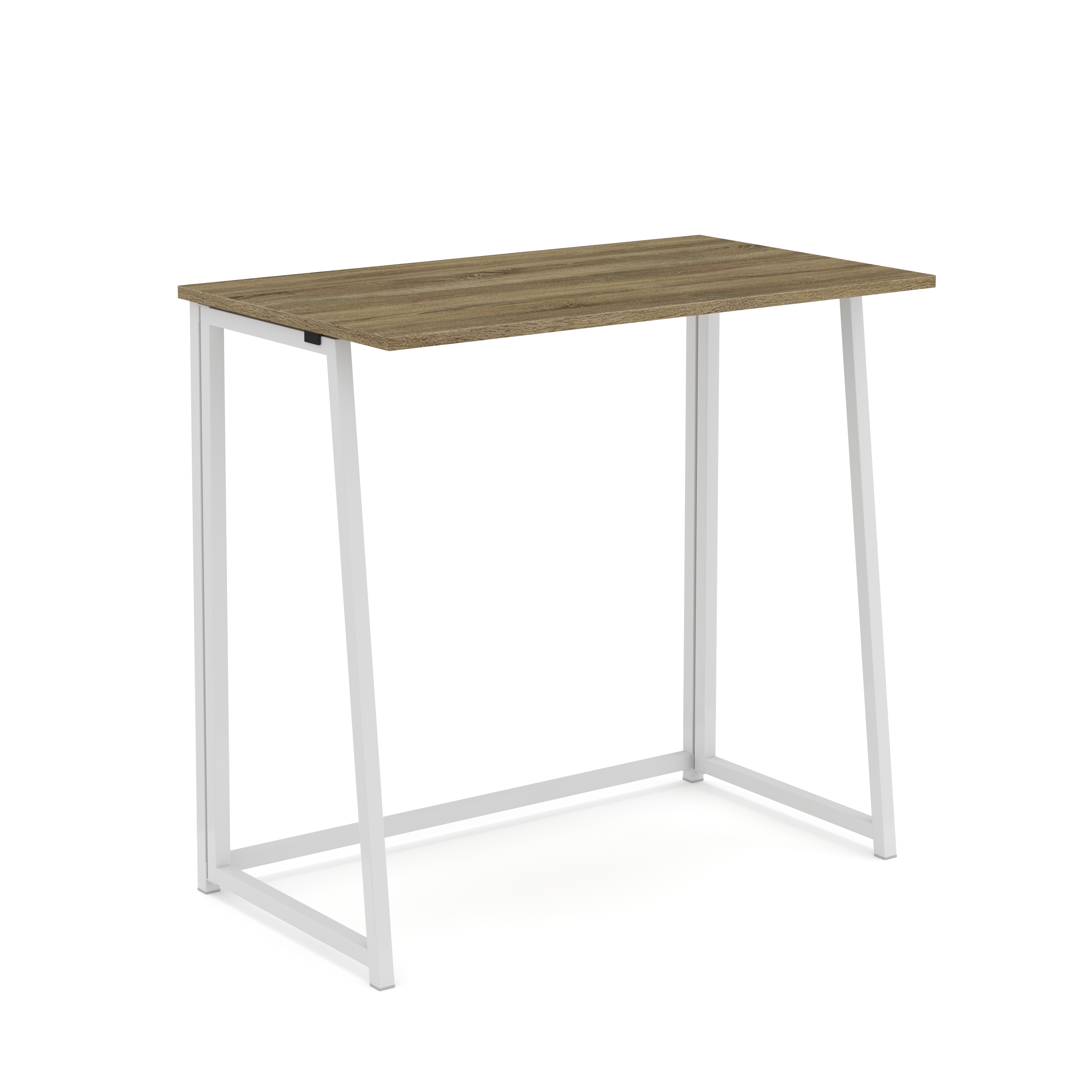 Schreibtisch NORMAN klappbar 80 x 45 x 74 cm braun/weiss