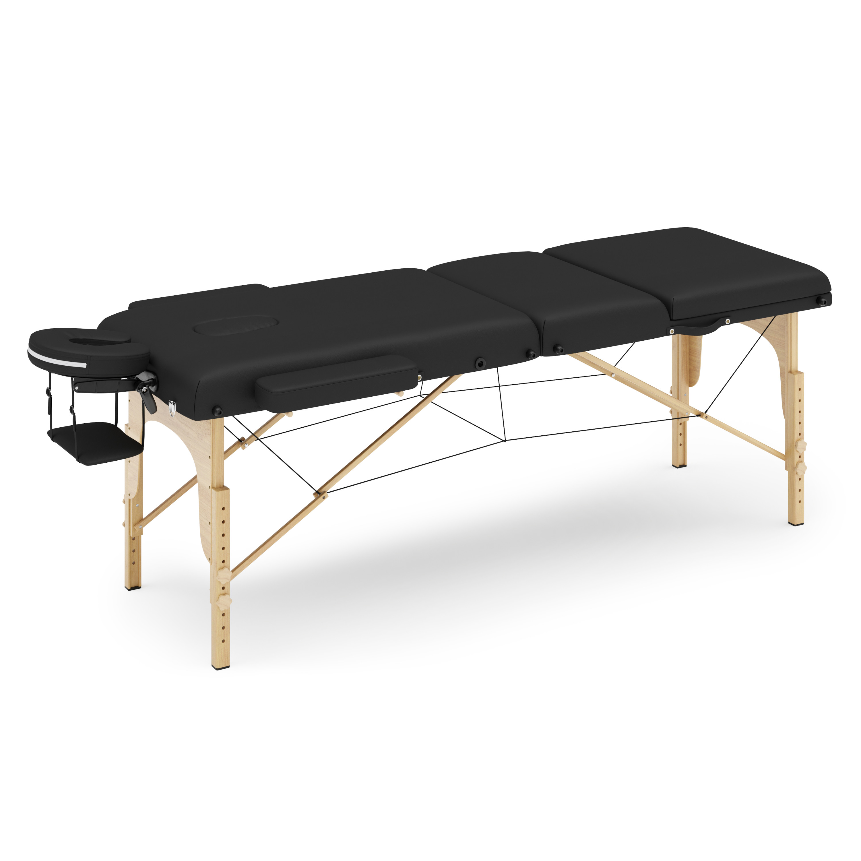 Massageliege BASIC 3-Zonen schwarz