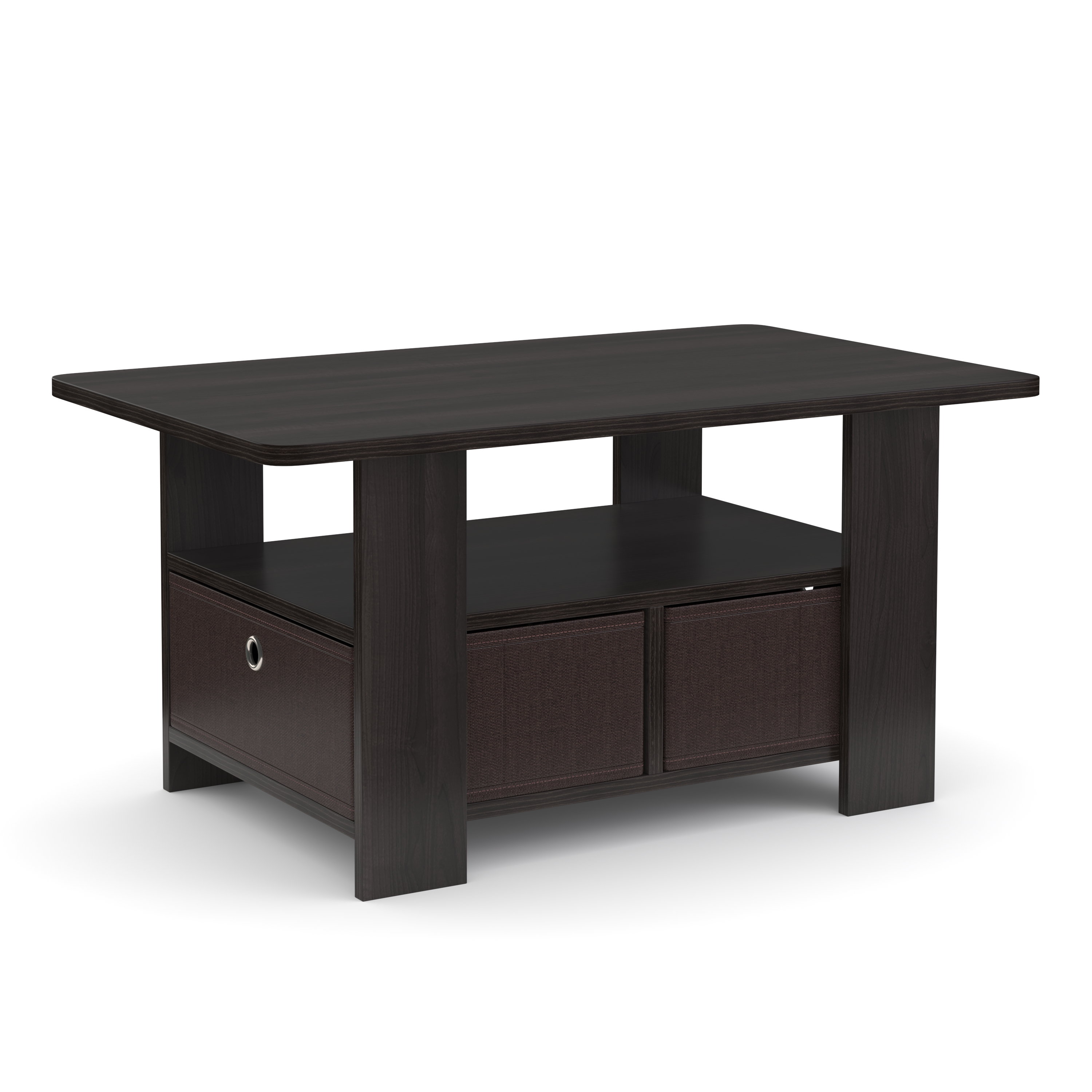 Beistelltisch BERNARDO 80 x 49 x 40 cm dunkelbraun