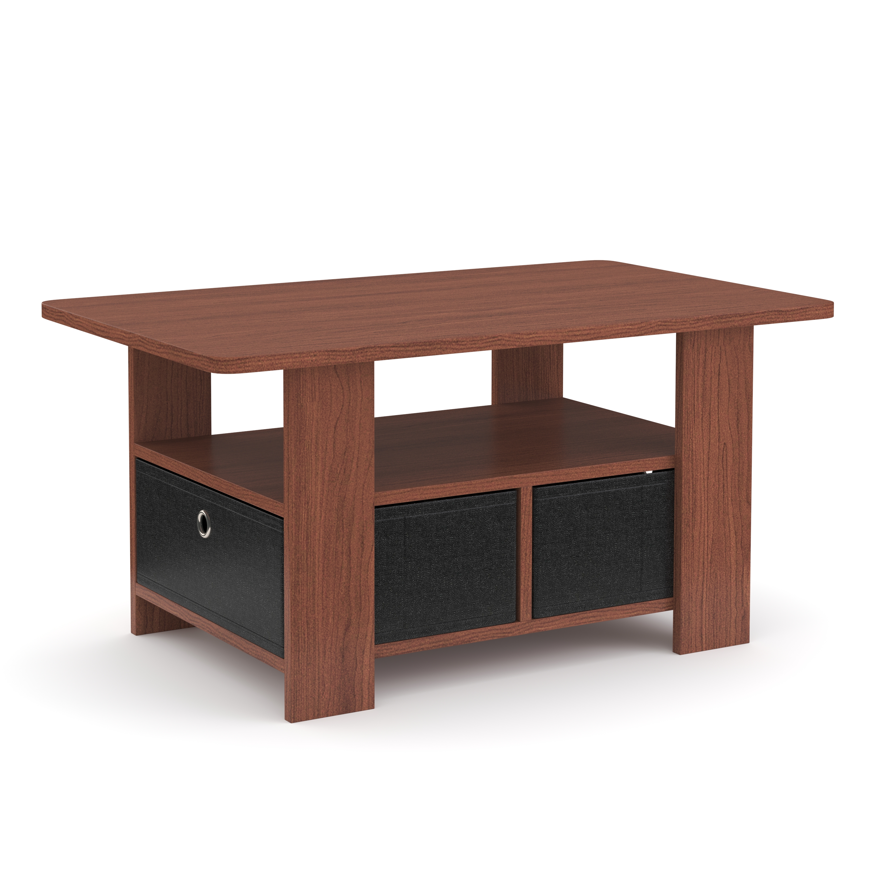 Beistelltisch BERNARDO 80 x 49 x 40 cm braun/schwarz
