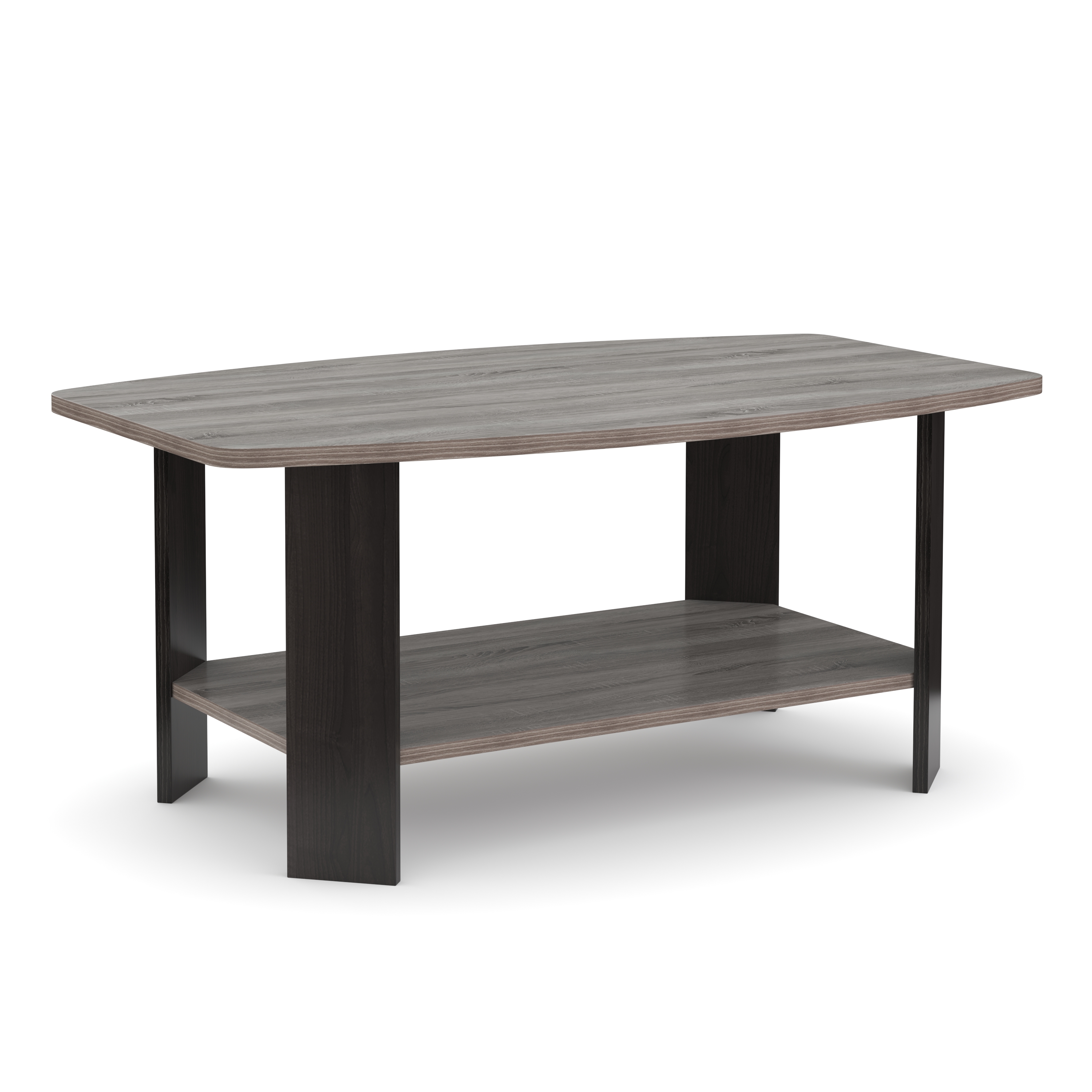 Beistelltisch DONATO 90 x 55 x 40 cm grau/schwarz