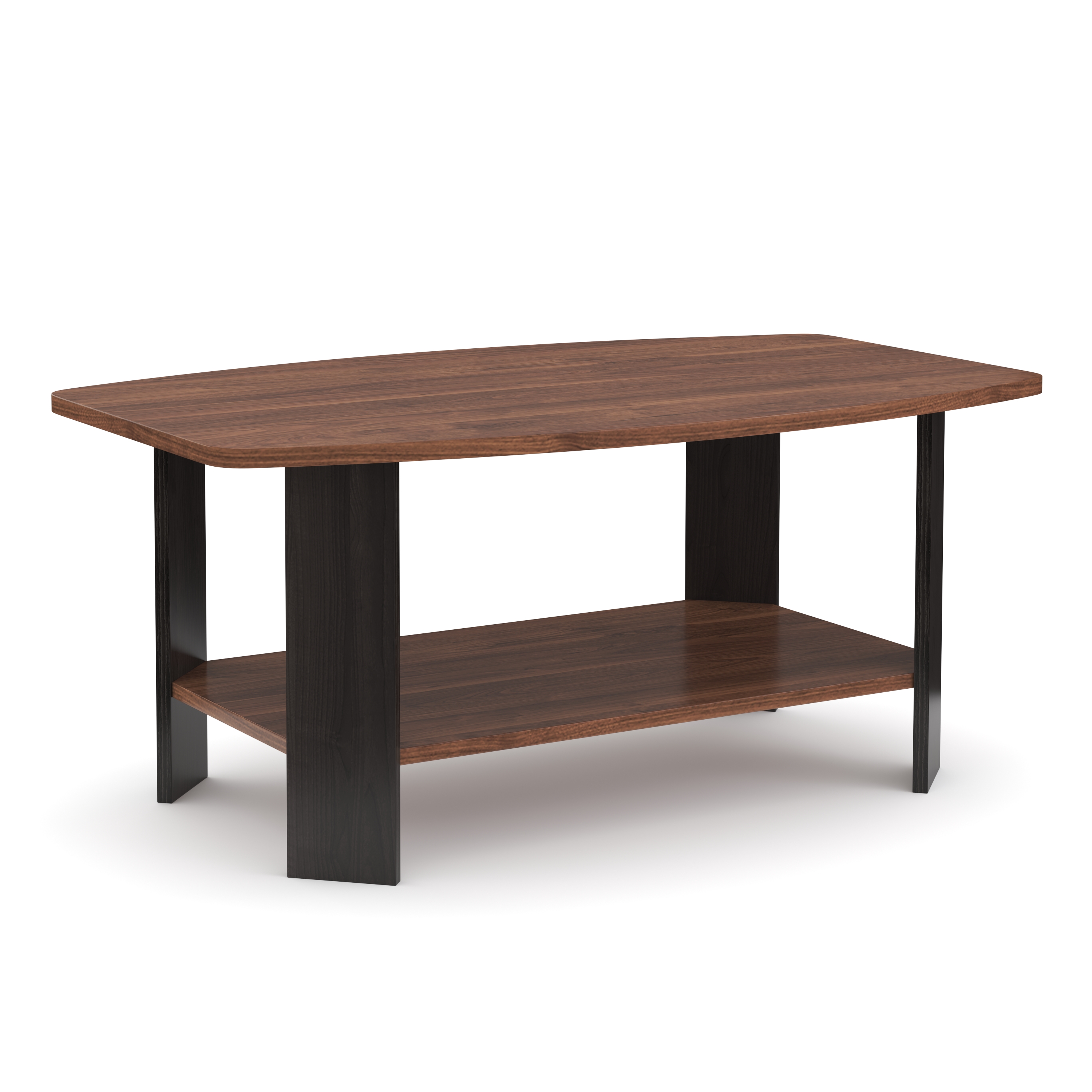 Beistelltisch DONATO 90 x 55 x 40 cm braun/schwarz