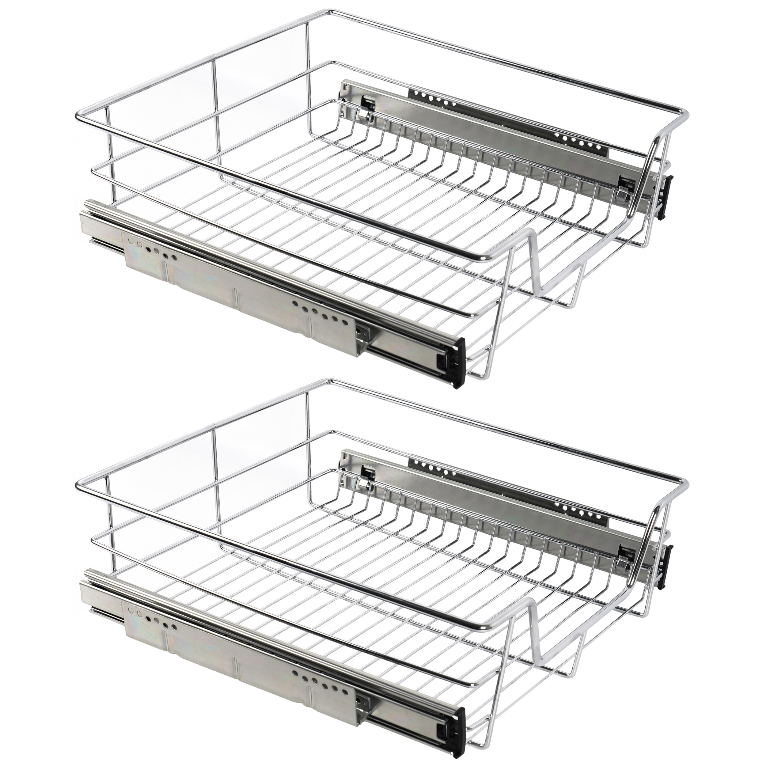 Teleskopschublade Schrank-Organizer 50 cm 2er Set