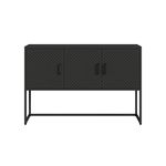 Sideboard Metall AMET 120 x 80 cm schwarz Vorderseite