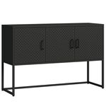 Sideboard Metall AMET 120 x 80 cm schwarz Anzeigebild