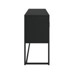 Sideboard Metall AMET 120 x 80 cm schwarz Seitenansicht