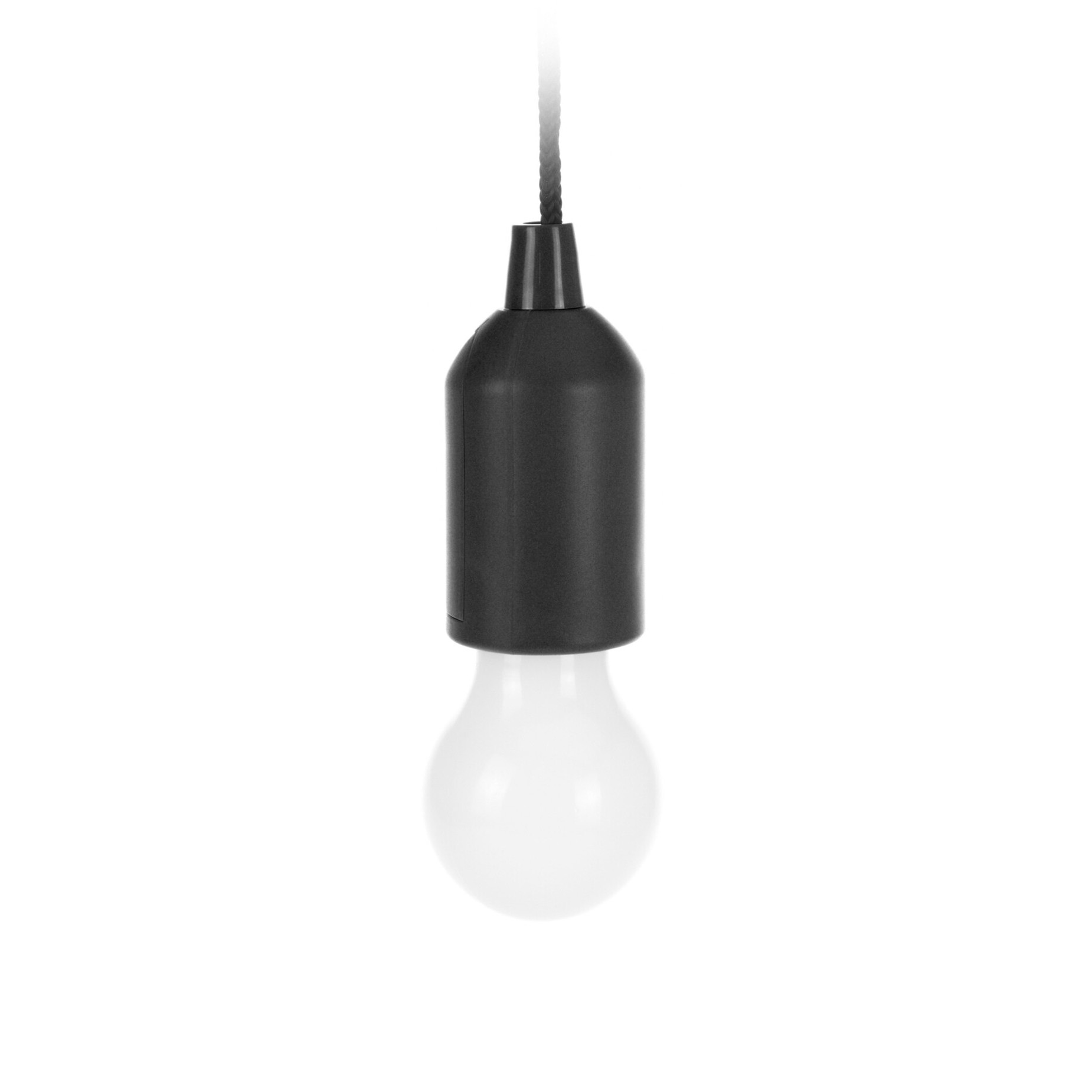 LED Hängelampe mit Zugschalter schwarz