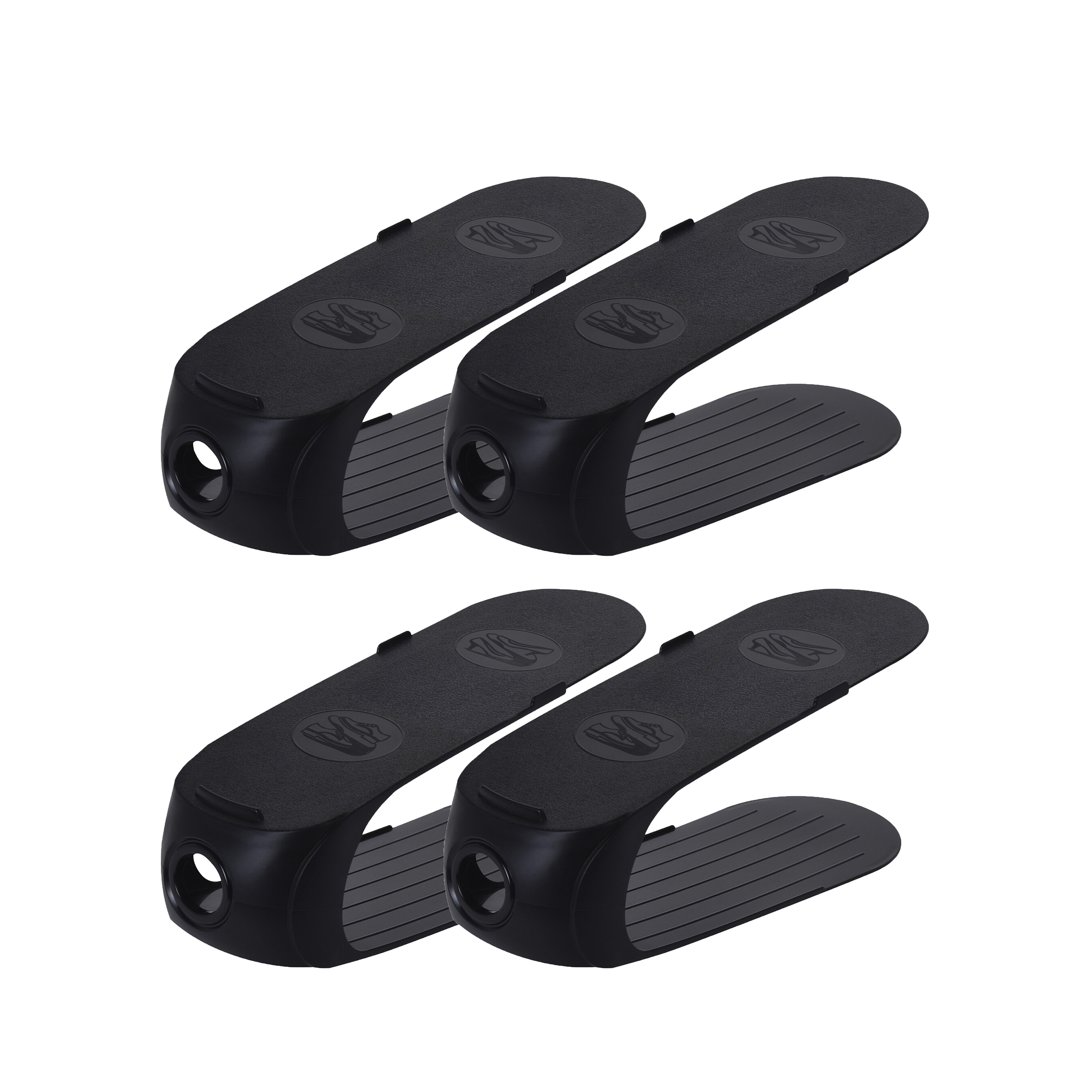Schuhstapler 4er Set schwarz