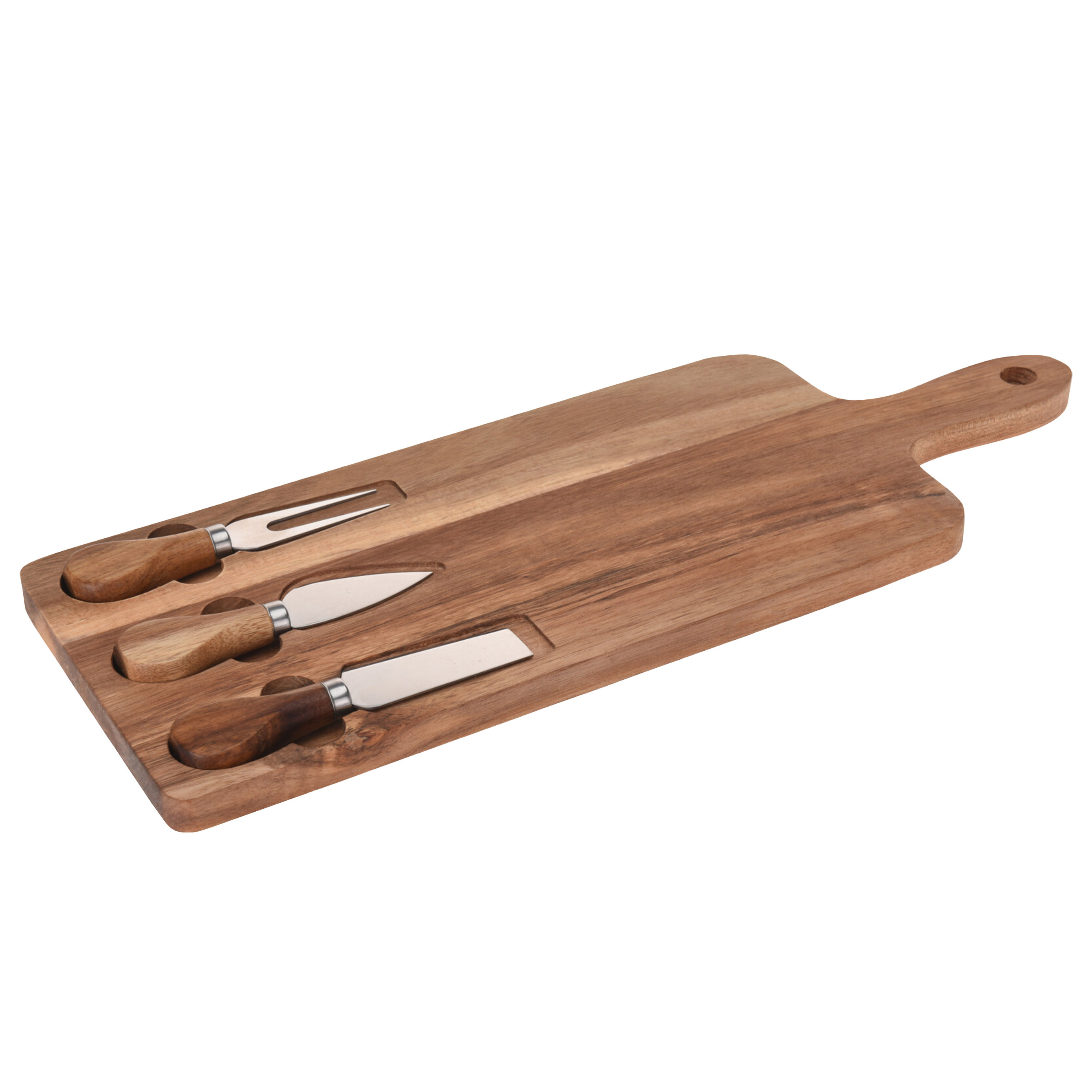 Käseplatte mit Messer Set 4-teilig