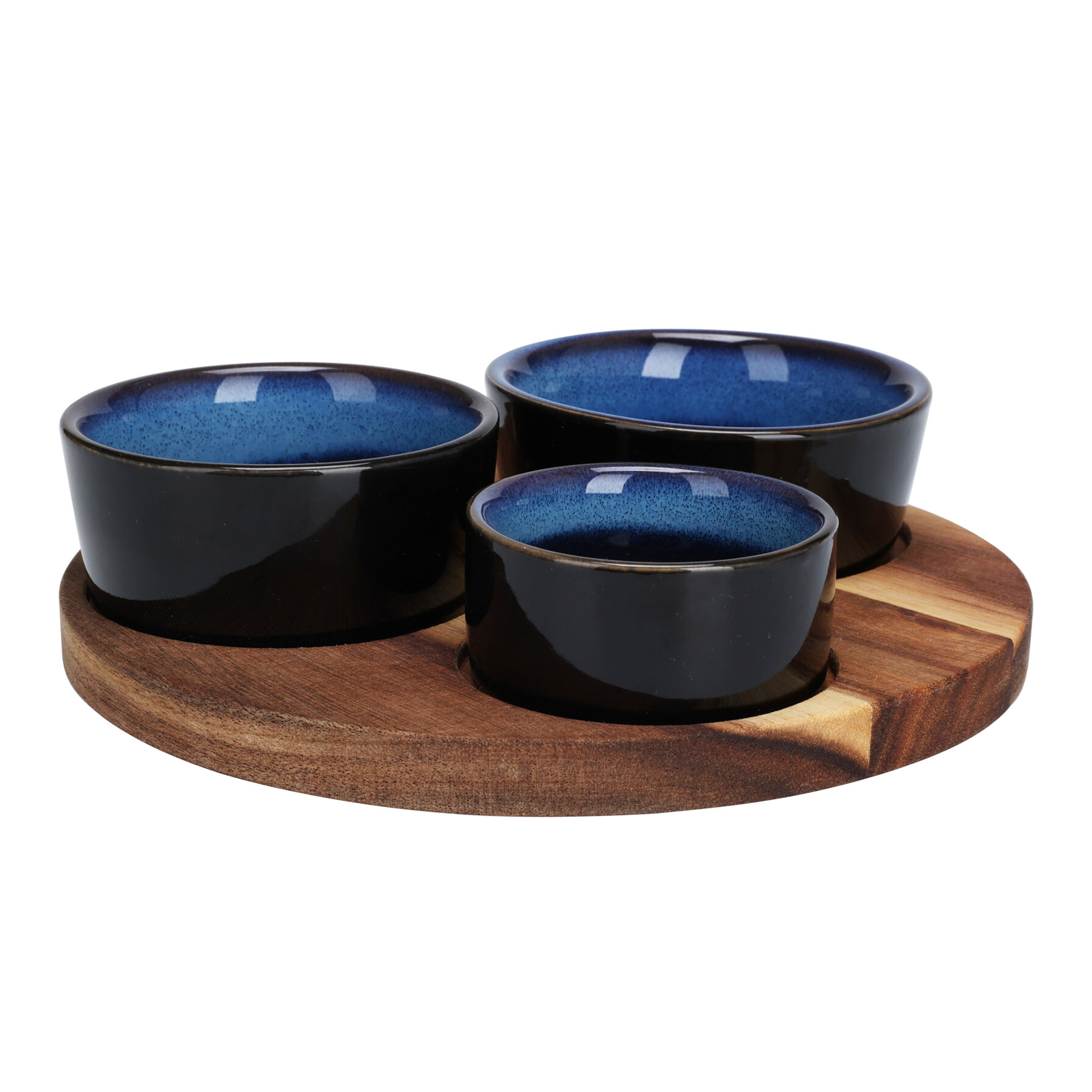 Apéroschale Servierset 4-teilig rund
