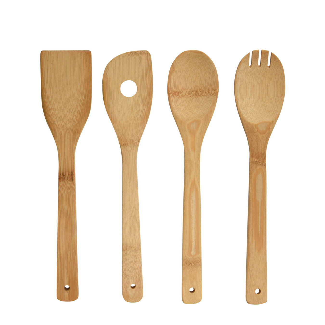 Kochbesteck Bambus Set 4-teilig