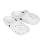Clogs Gartenschuhe Grösse 36/37 weiss schräge Ansicht