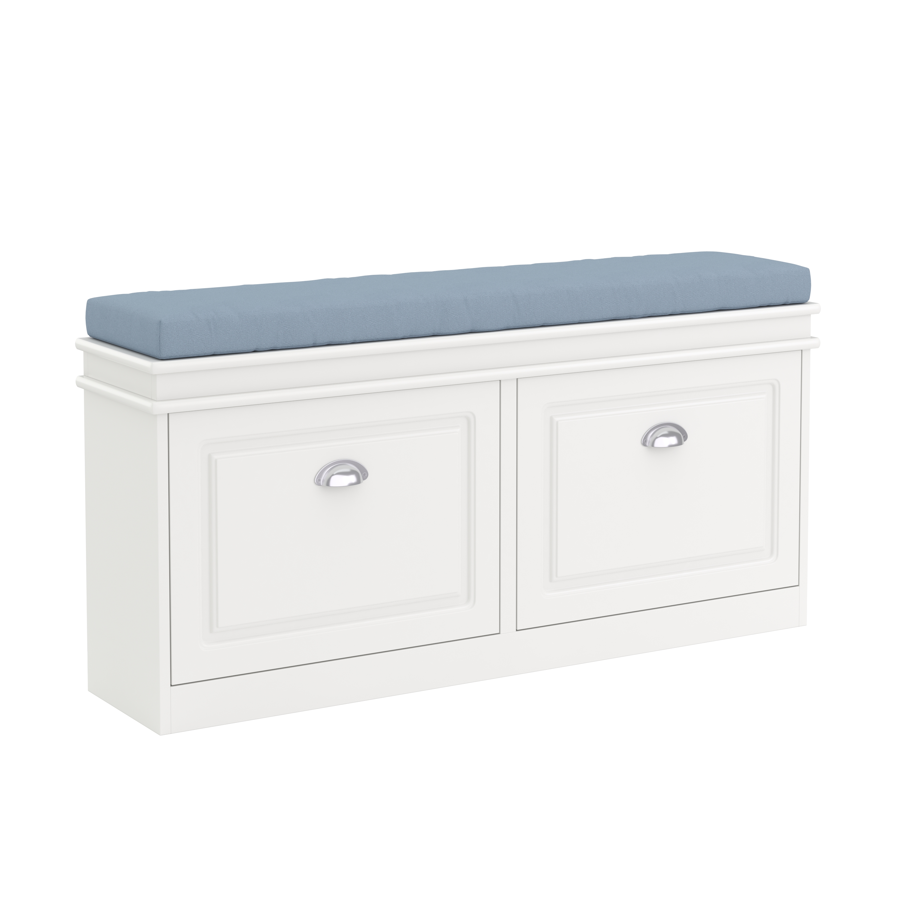 Schuhbank PETRA 104 x 24 x 51 cm weiss