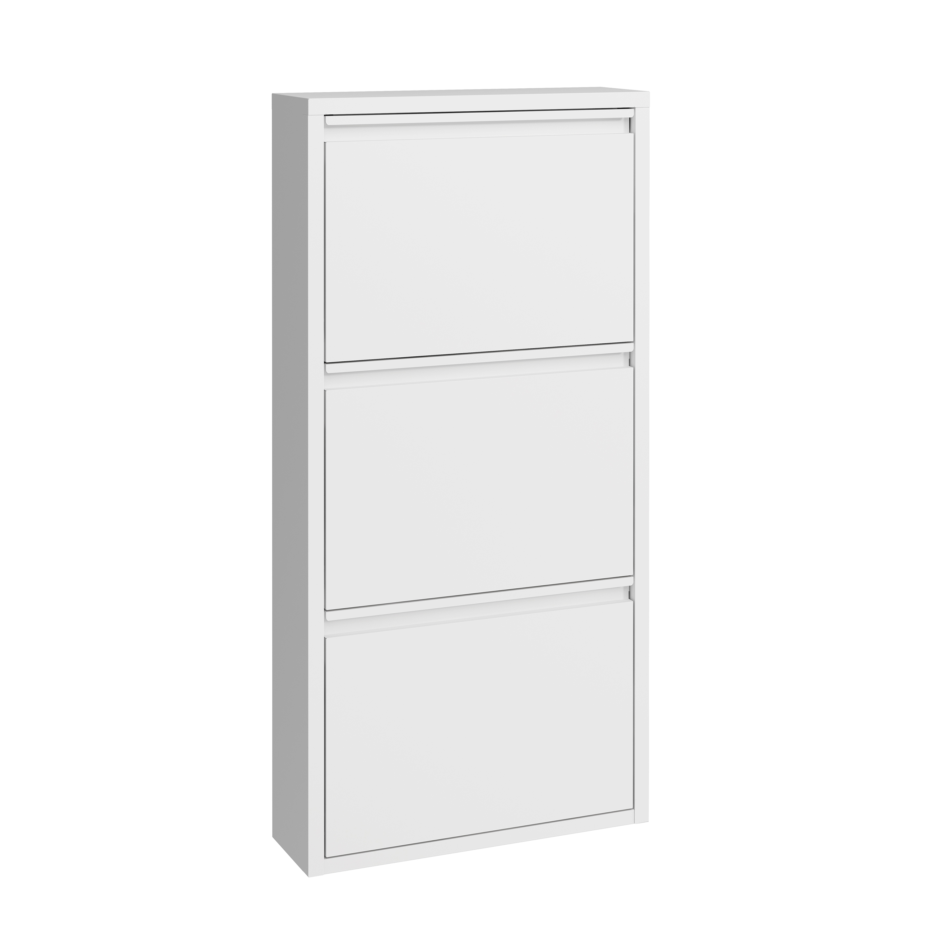 Schuhschrank Metall ROMEO 50 x 103 cm weiss