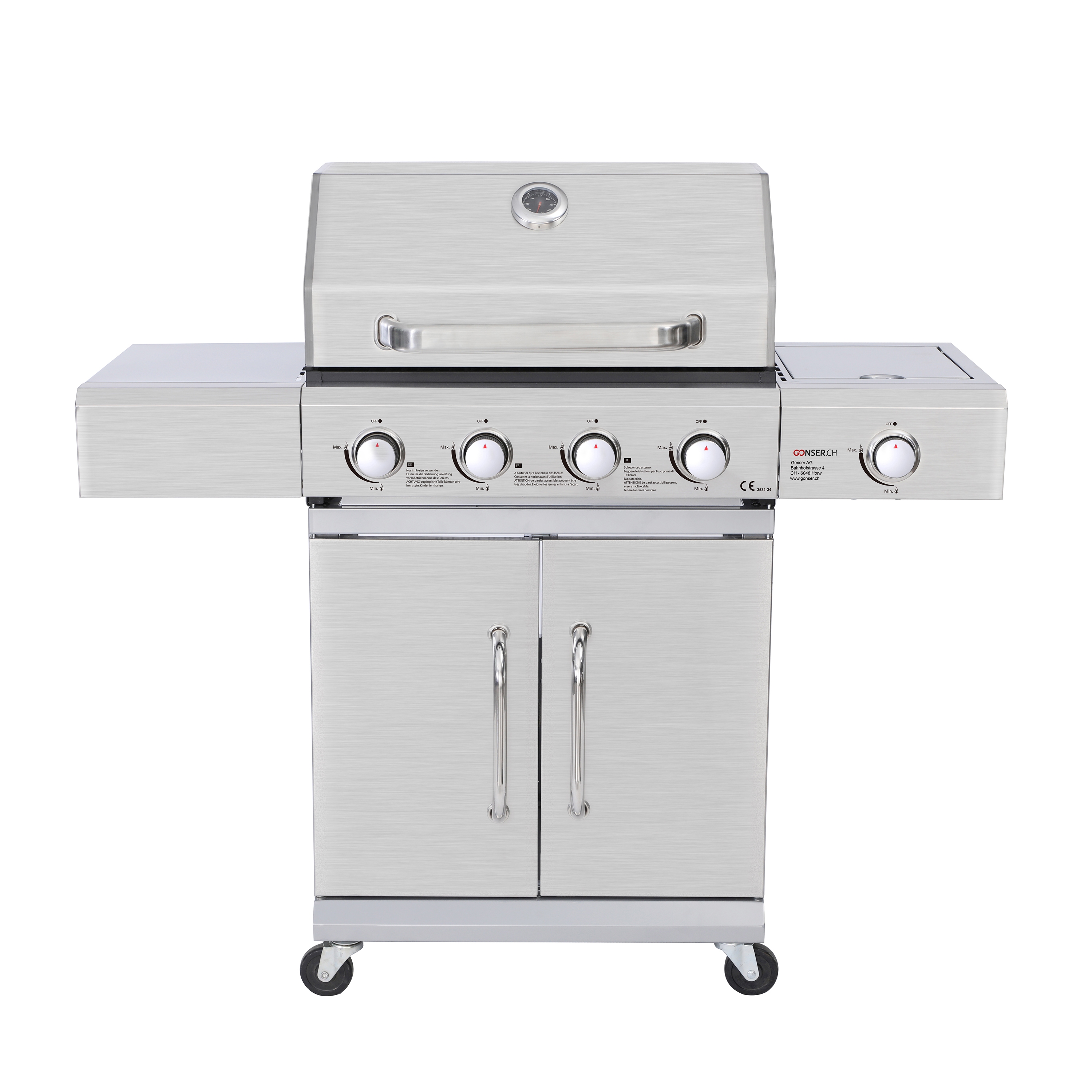 Gasgrill ARACAR 4+1 Brenner
