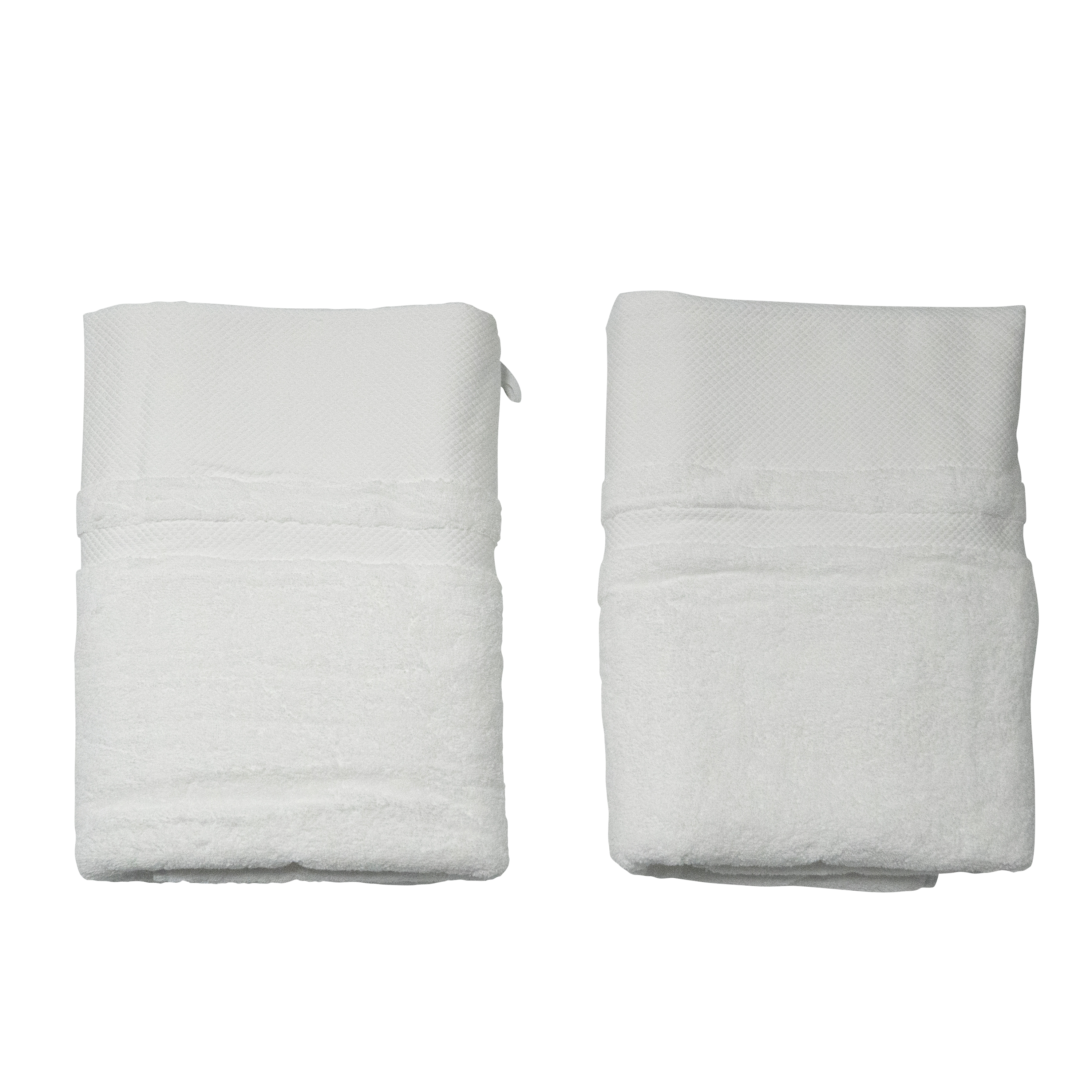Duschtuch 70 x 140 cm 2er Set weiss