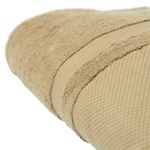 Saunatuch 80 x 200 cm beige schräge Ansicht