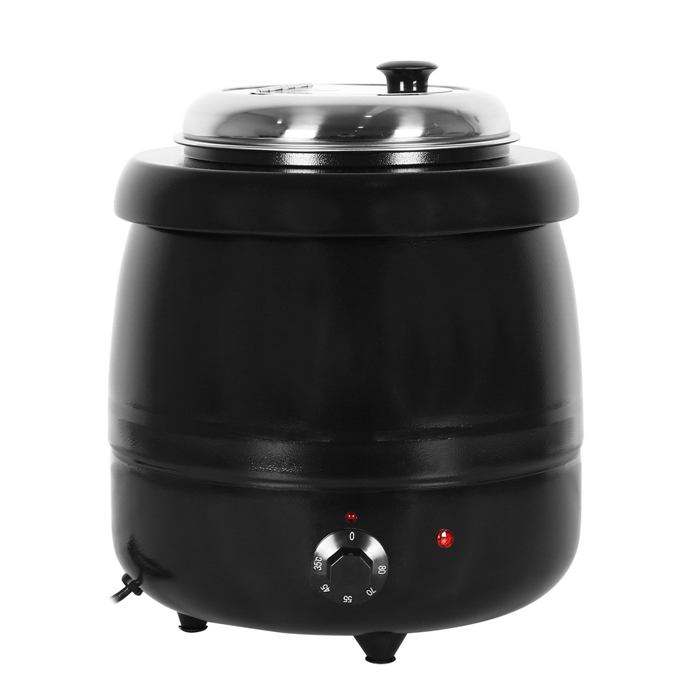 Suppentopf elektrisch 8L schwarz