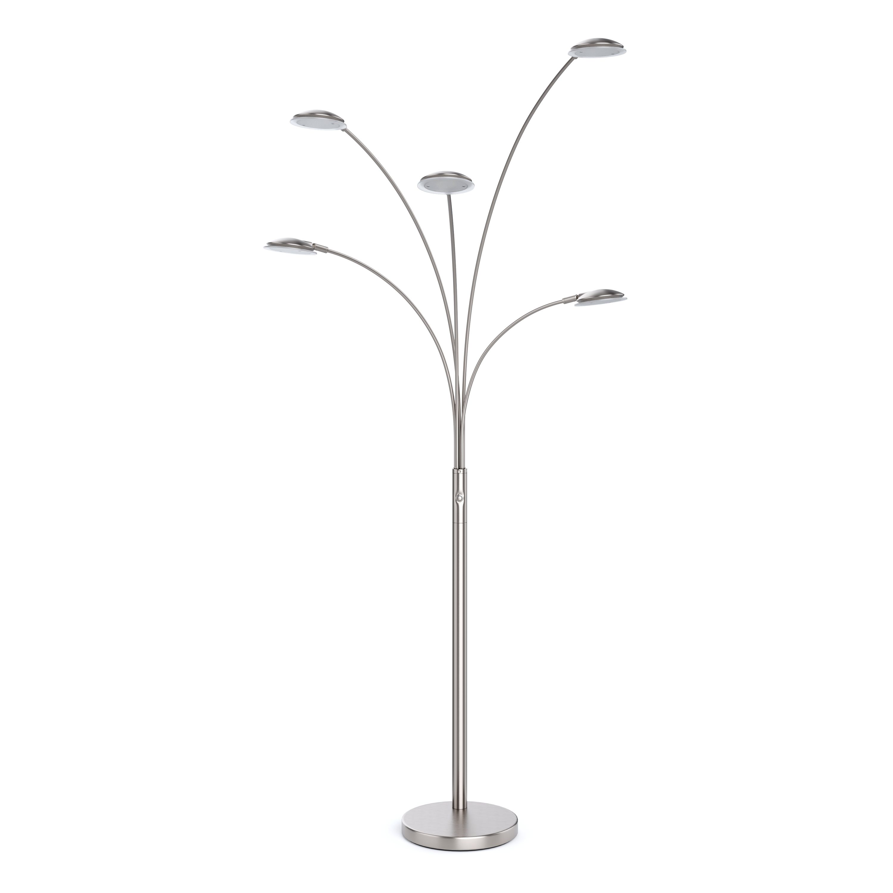 LED Stehlampe SPYRO dimmbar silber