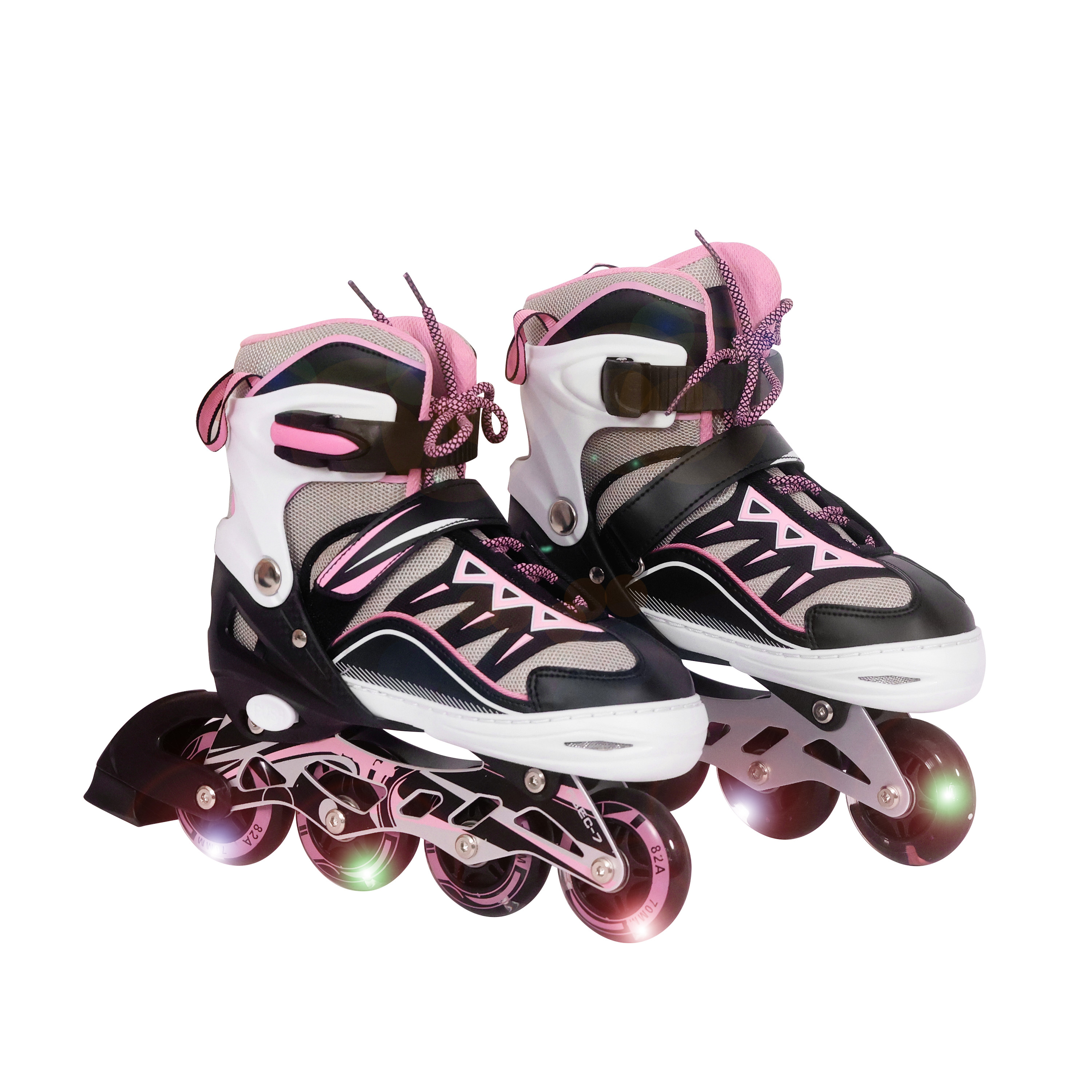 LED Inlineskates Grösse 39 - 42 verstellbar pink