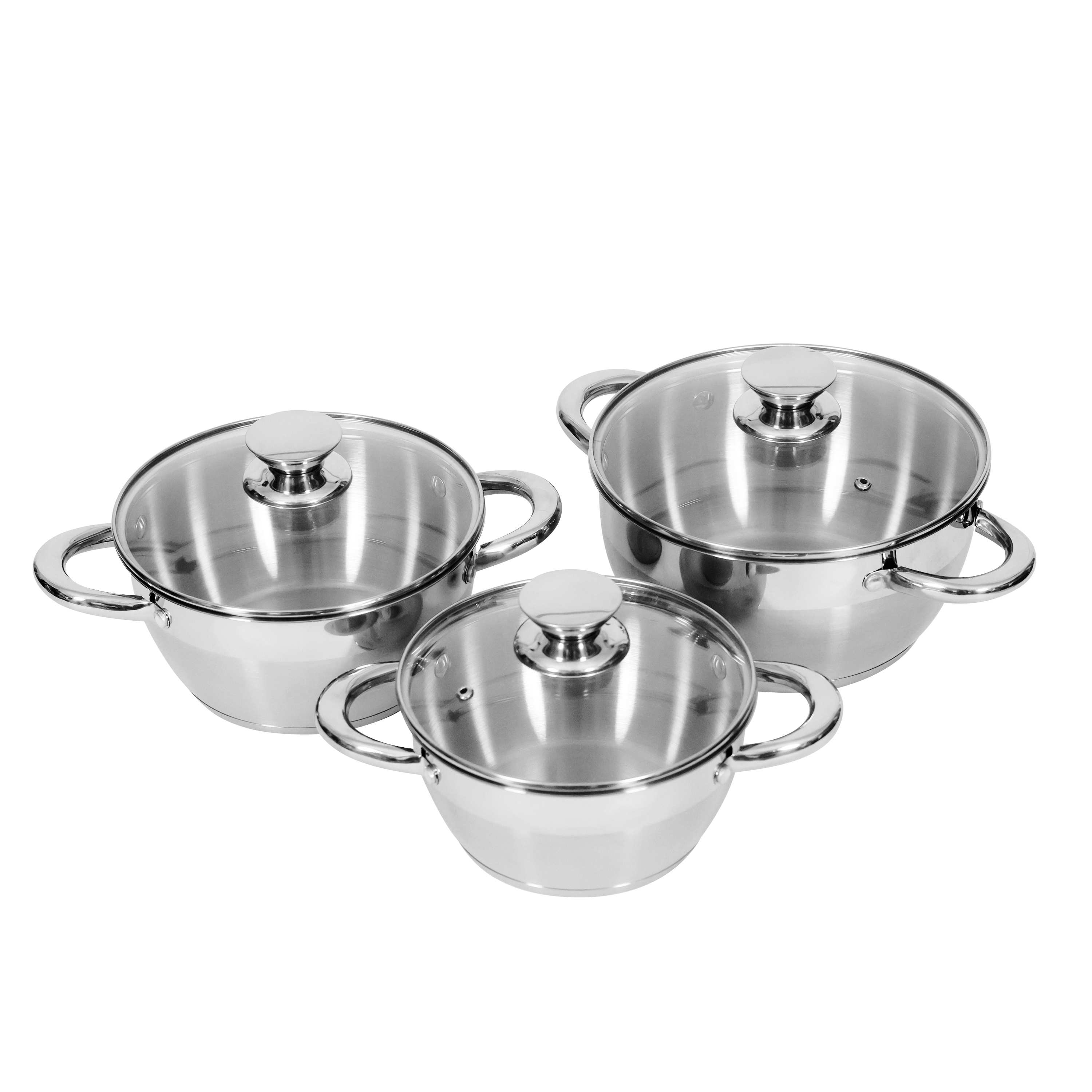 Kochtopf Edelstahl Set 6-teilig