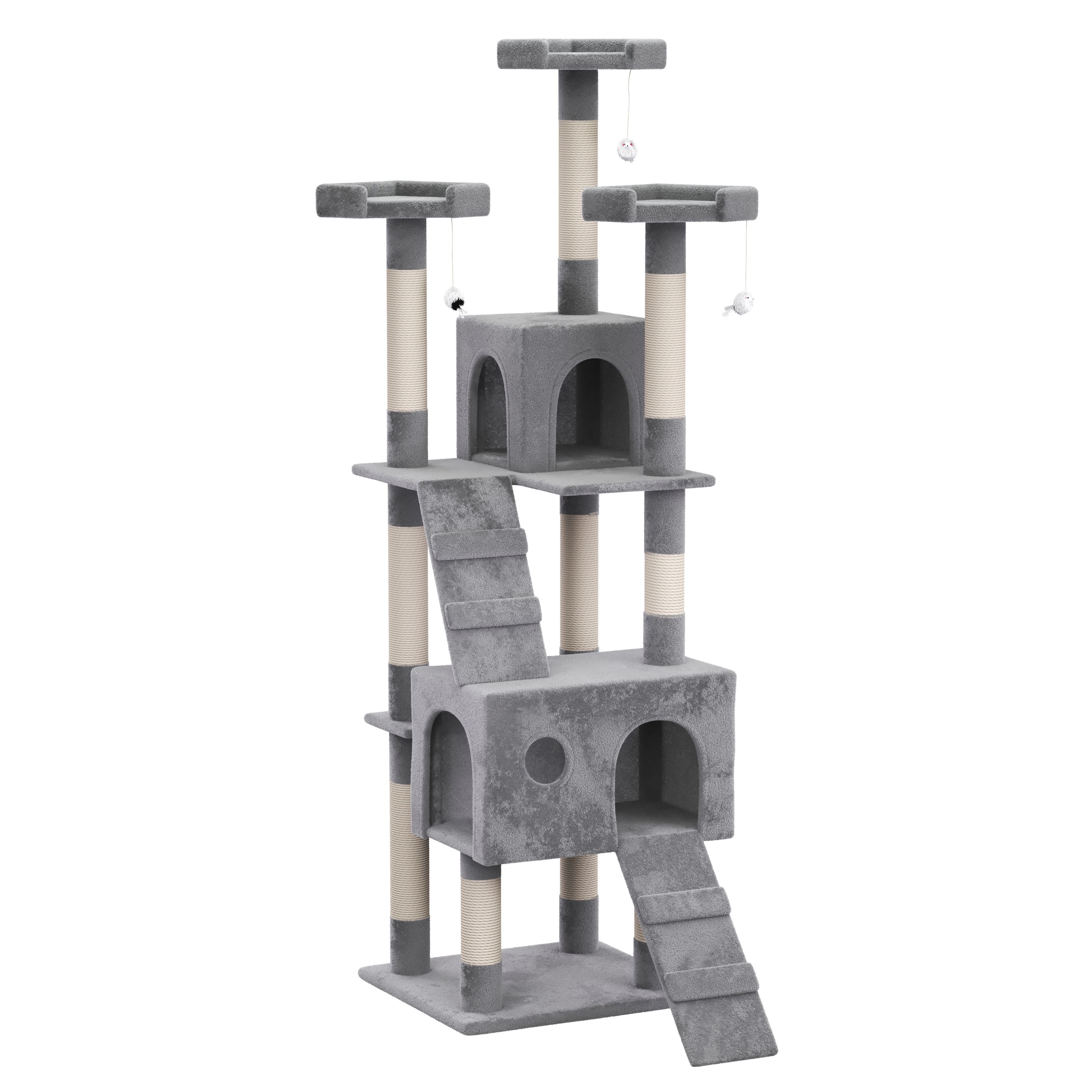 Katzenbaum MAX 182 cm grau