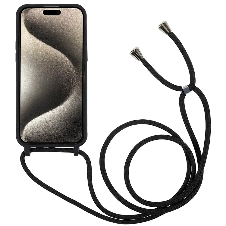 Handyhülle mit Band iPhone 16 Pro schwarz