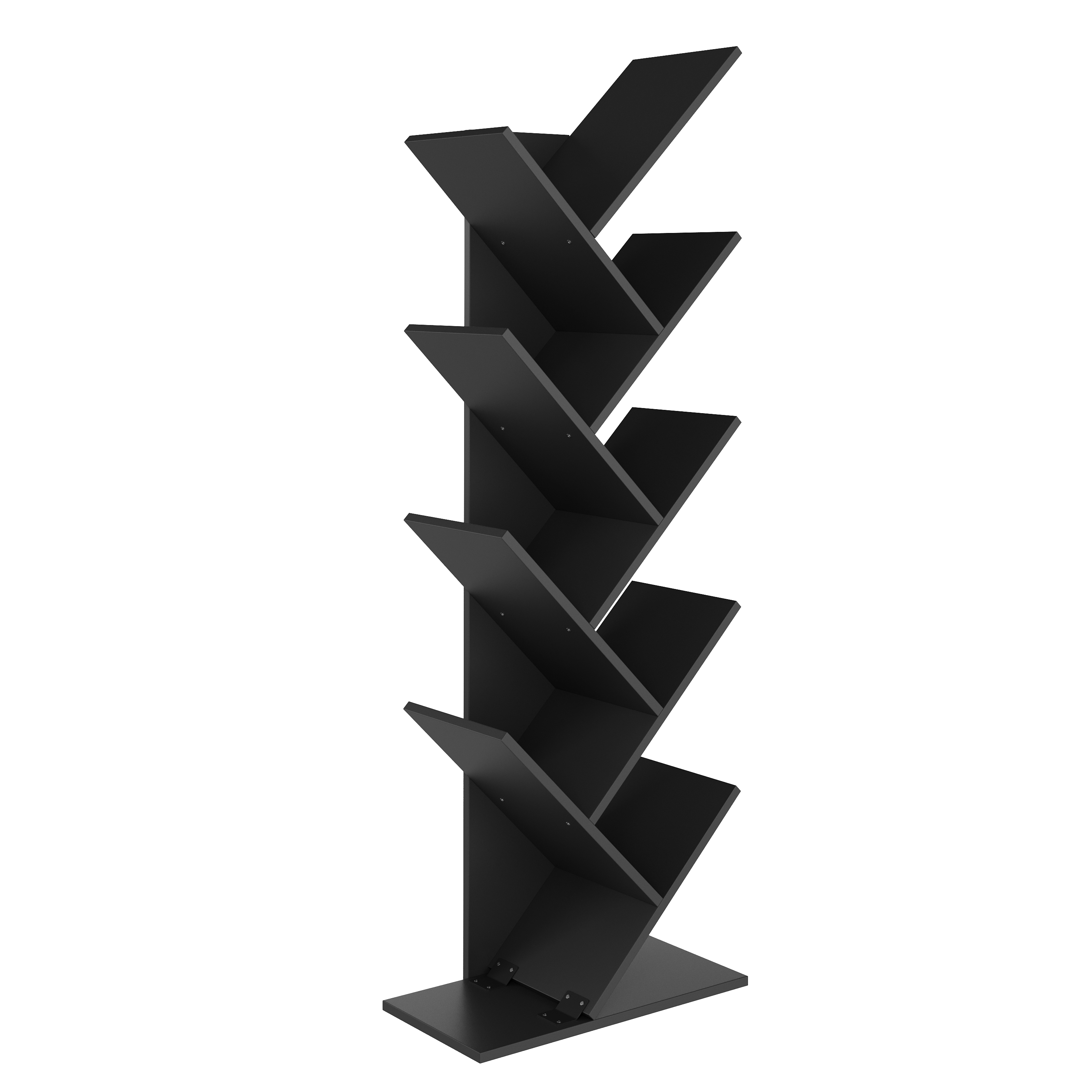 Bücherregal WULFRAN 50 x 141 cm schwarz