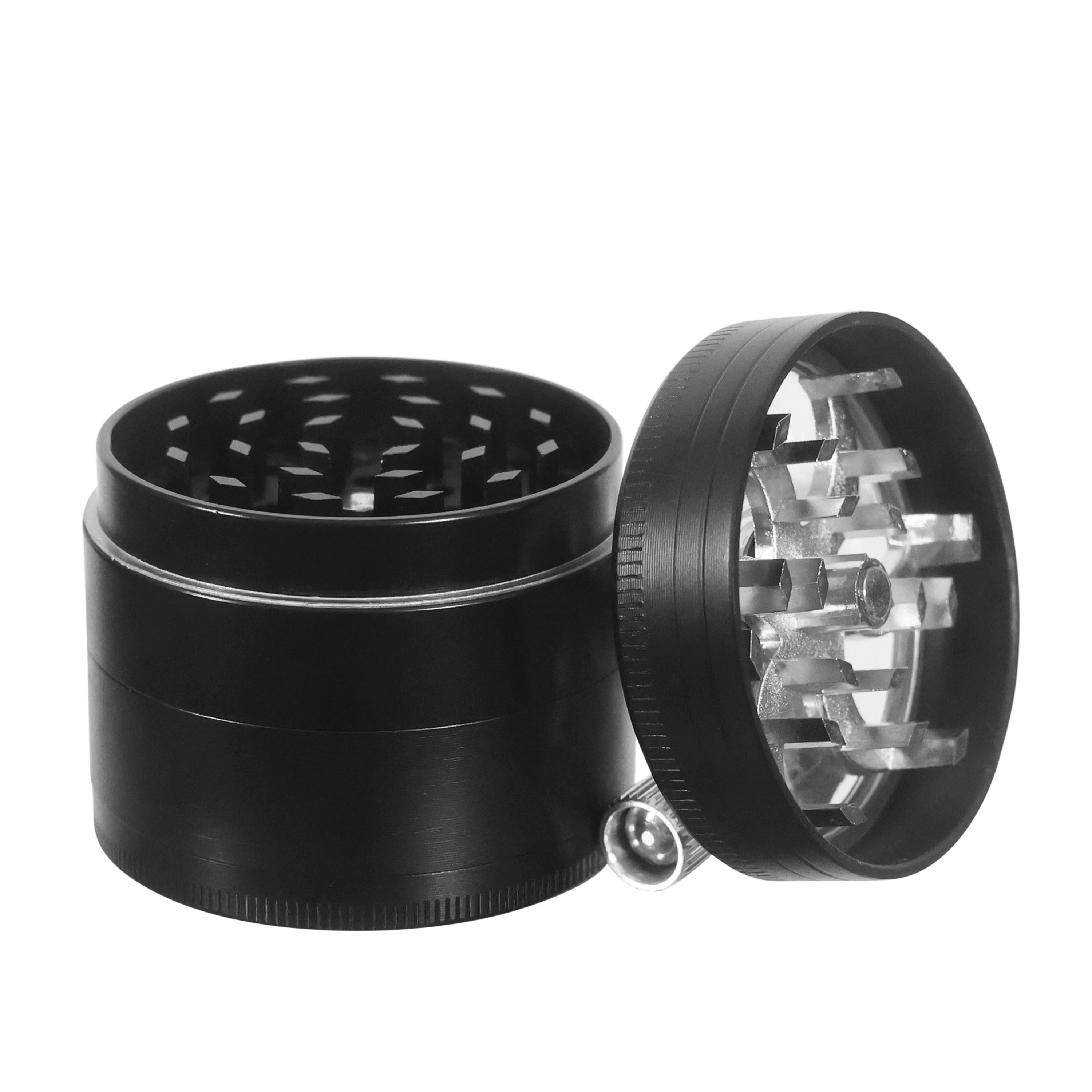 Grinder mit Kurbel 56 x 60 mm schwarz
