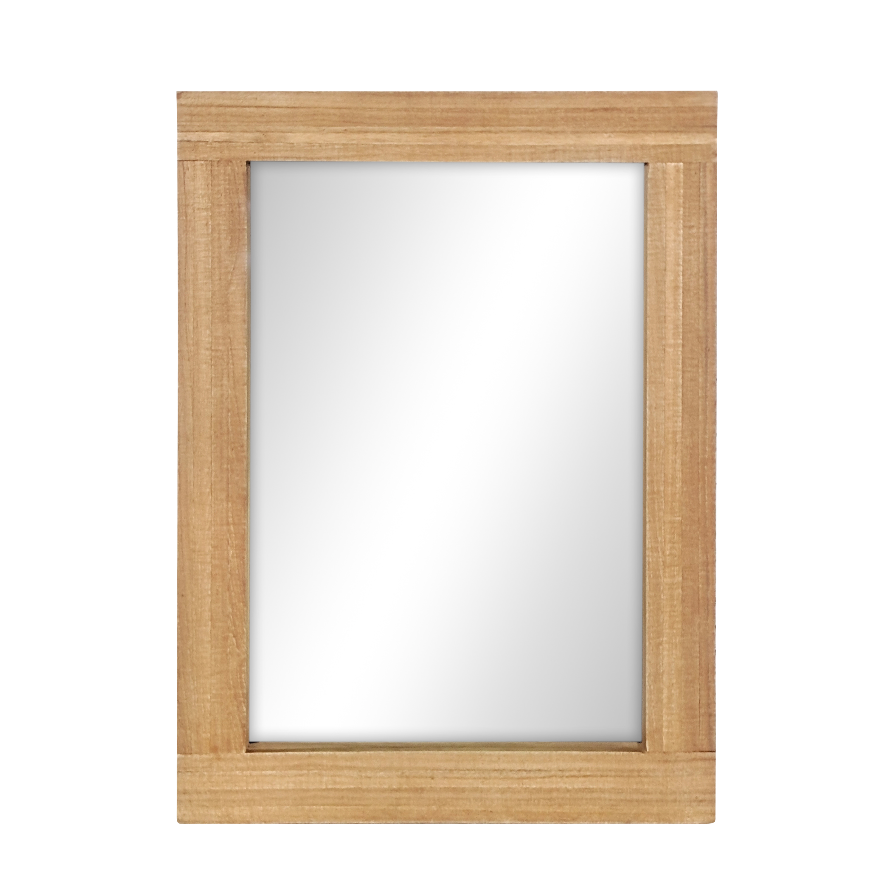 Wandspiegel Holz 46 x 61 cm natur