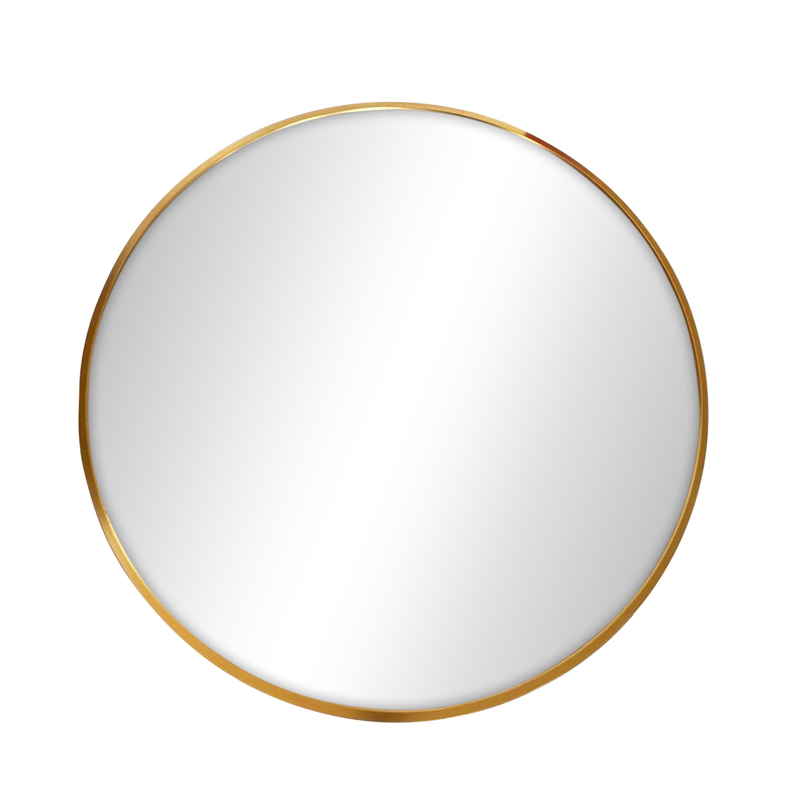 Wandspiegel rund 60 cm gold