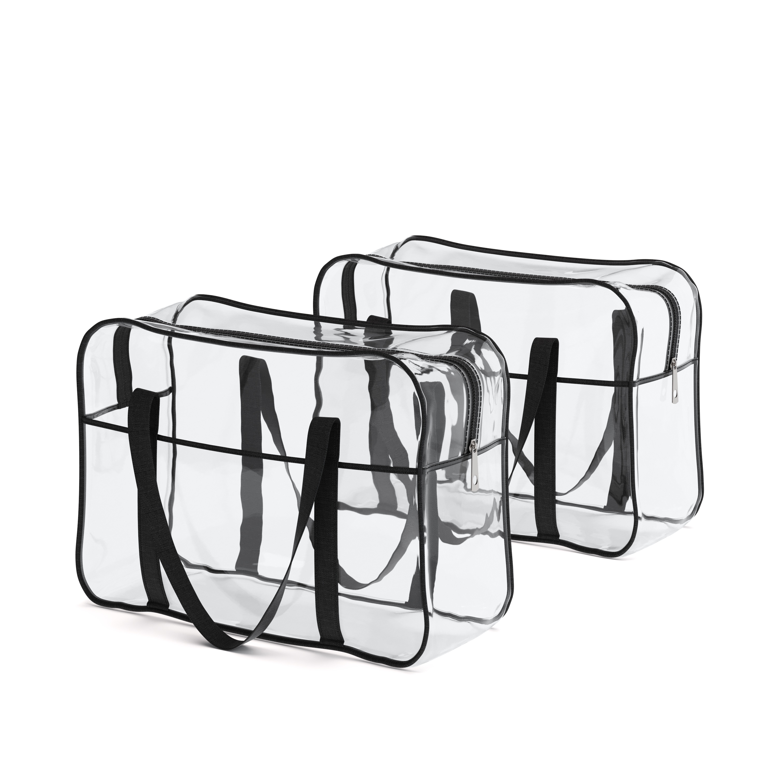 Kulturbeutel Necessaire 2er Set transparent