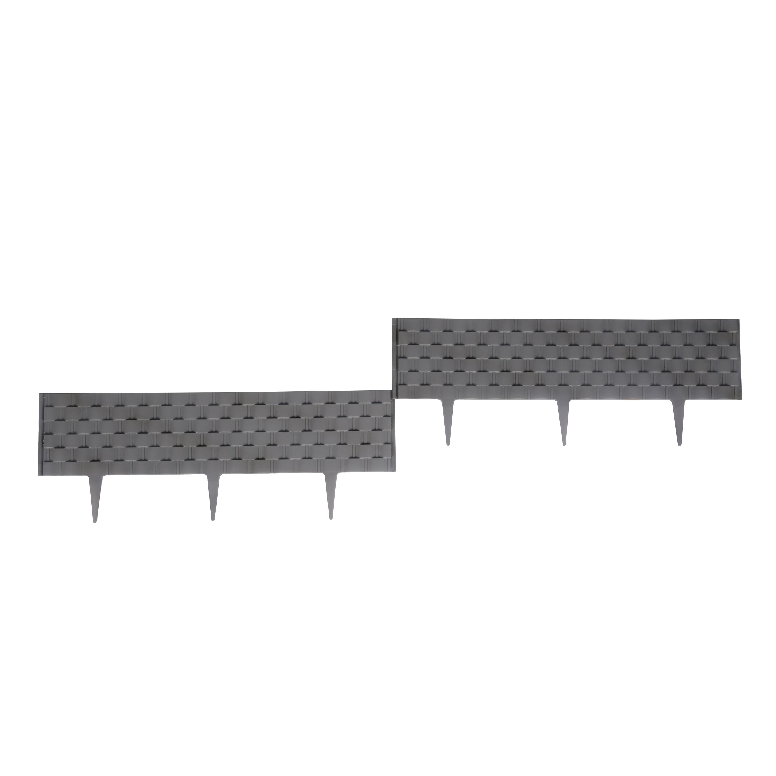 Rasenkante Rattanoptik anthrazit 50er Set