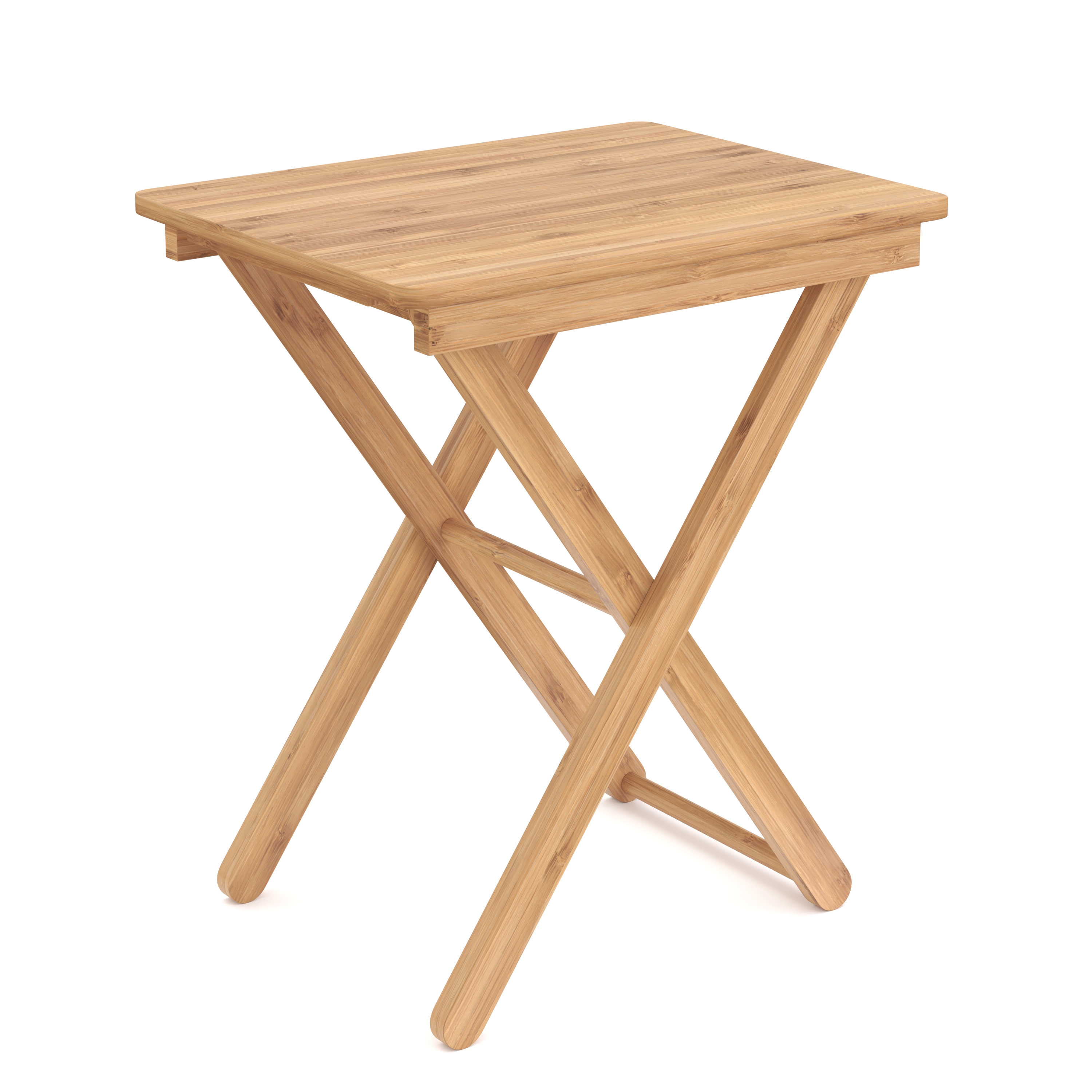 Beistelltisch Bambus KANDY klappbar 52 x 40 x 31 cm natur