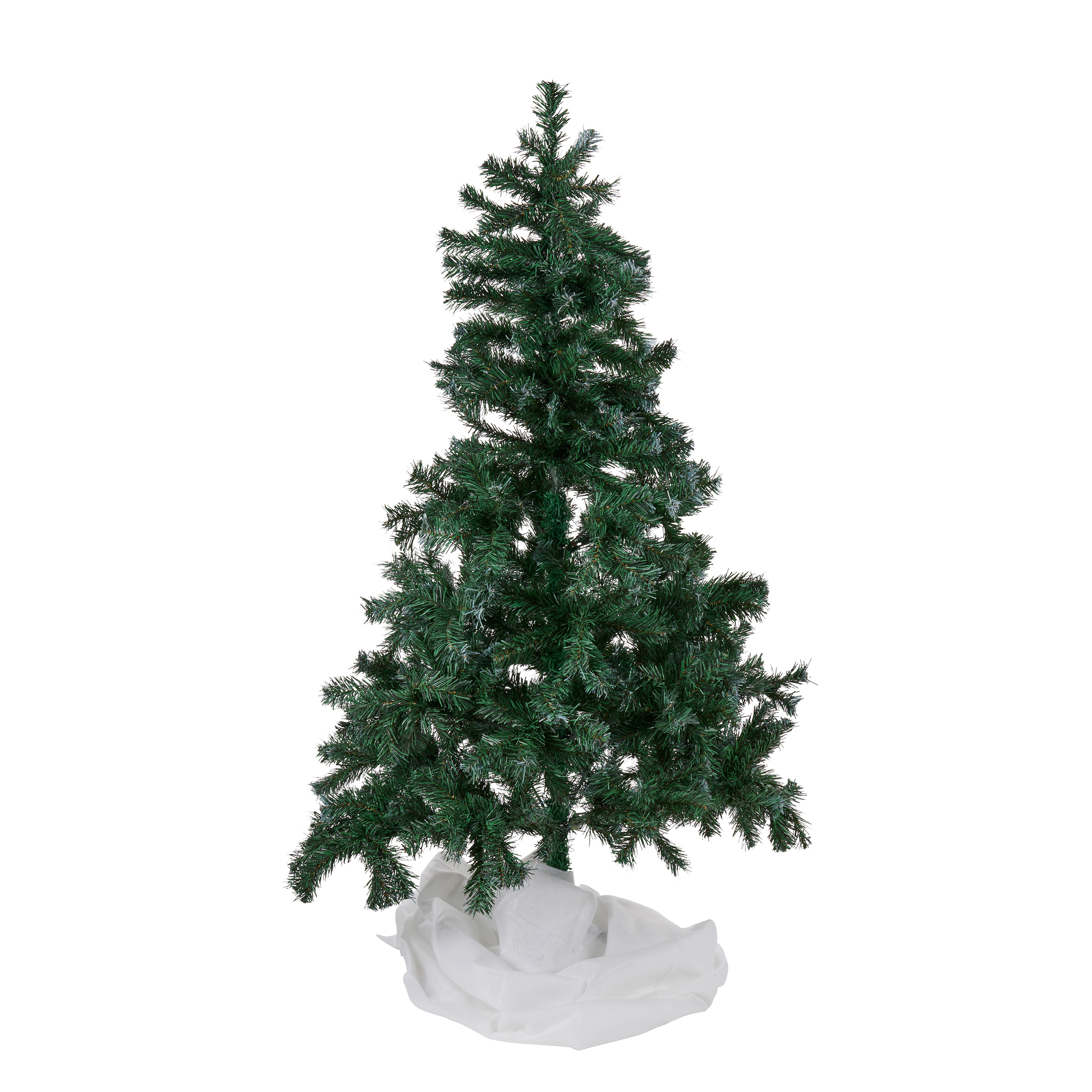 Weihnachtsbaumdecke 120 x 90 cm weiss