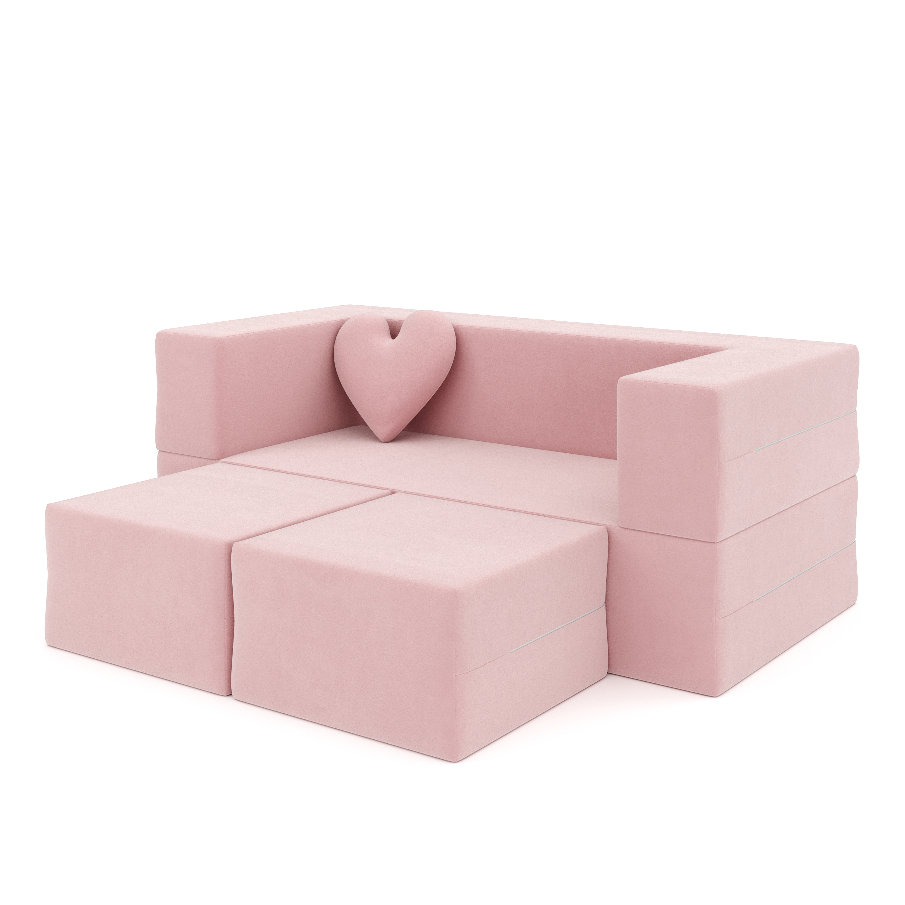 Kindersofa Spielsofa BARNY rosa
