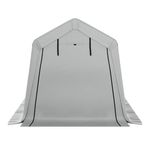 Zeltgarage 1.8 x 1.8 m grau Frontalansicht
