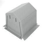 Zeltgarage 1.8 x 1.8 m grau Vogelperspektive