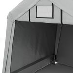 Zeltgarage 1.8 x 1.8 m grau Nahaufnahme von aussen