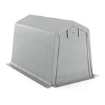 Zeltgarage 3.6 x 2.4 m grau schräge Ansicht