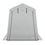 Zeltgarage 3.6 x 2.4 m grau Frontalansicht