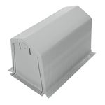 Zeltgarage 3.6 x 2.4 m grau Vogelperspektive