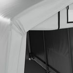 Zeltgarage 3.6 x 2.4 m grau Nahaufnahme Material