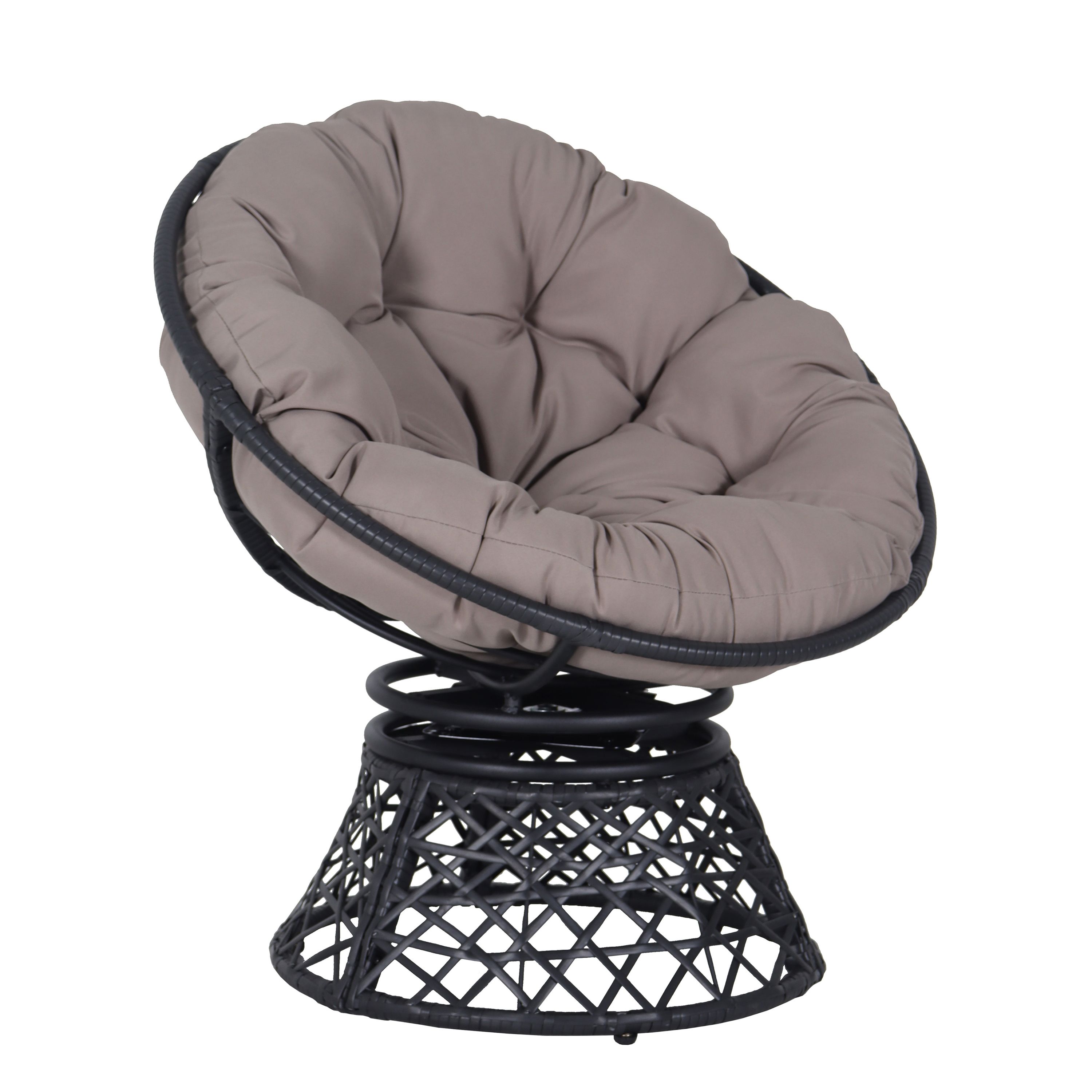 Loungesessel drehbar FOLKER grau