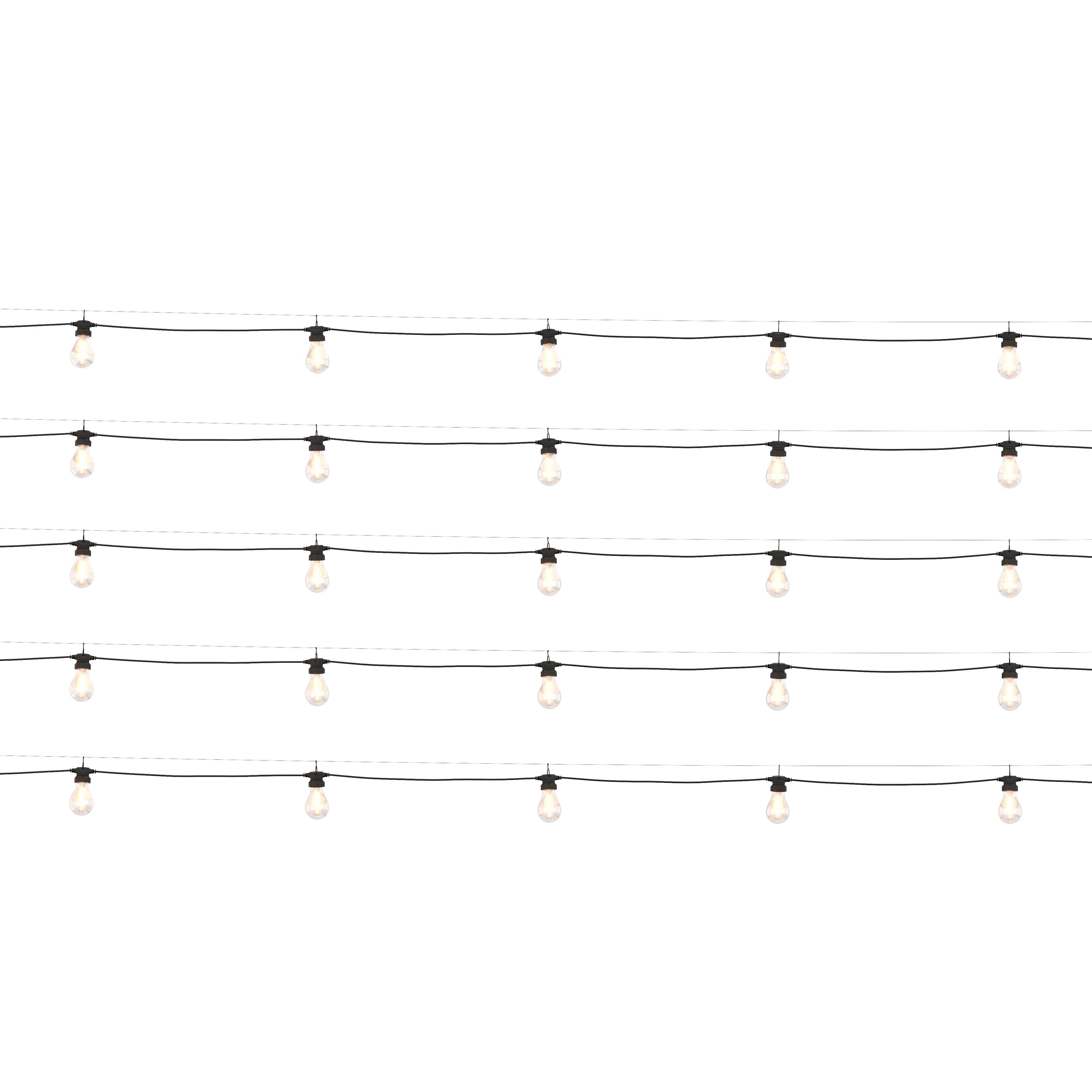 LED Lichterkette Outdoor mit 25 Glühbirnen 15 m